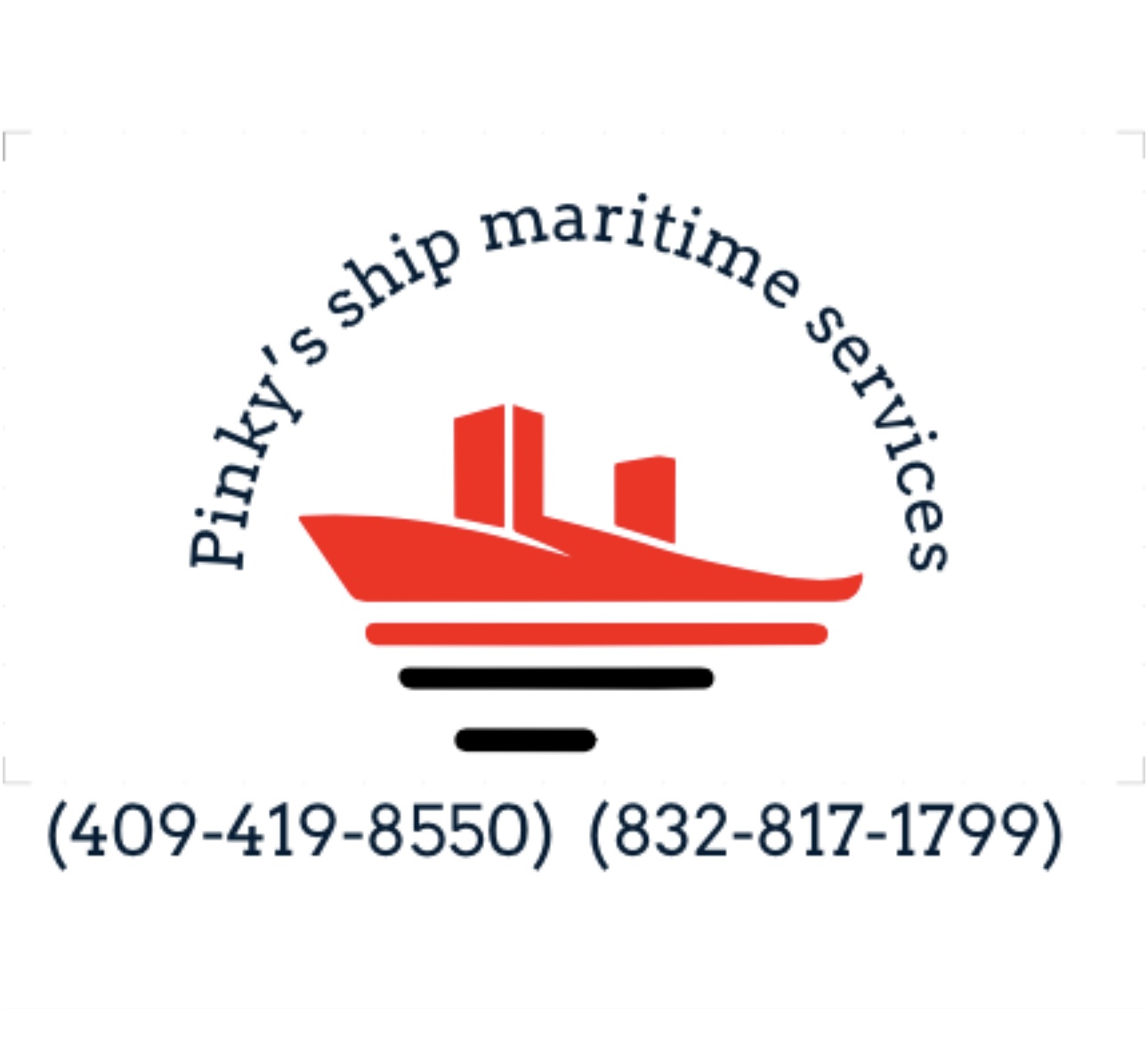 Pinky’s ship maritime services logo