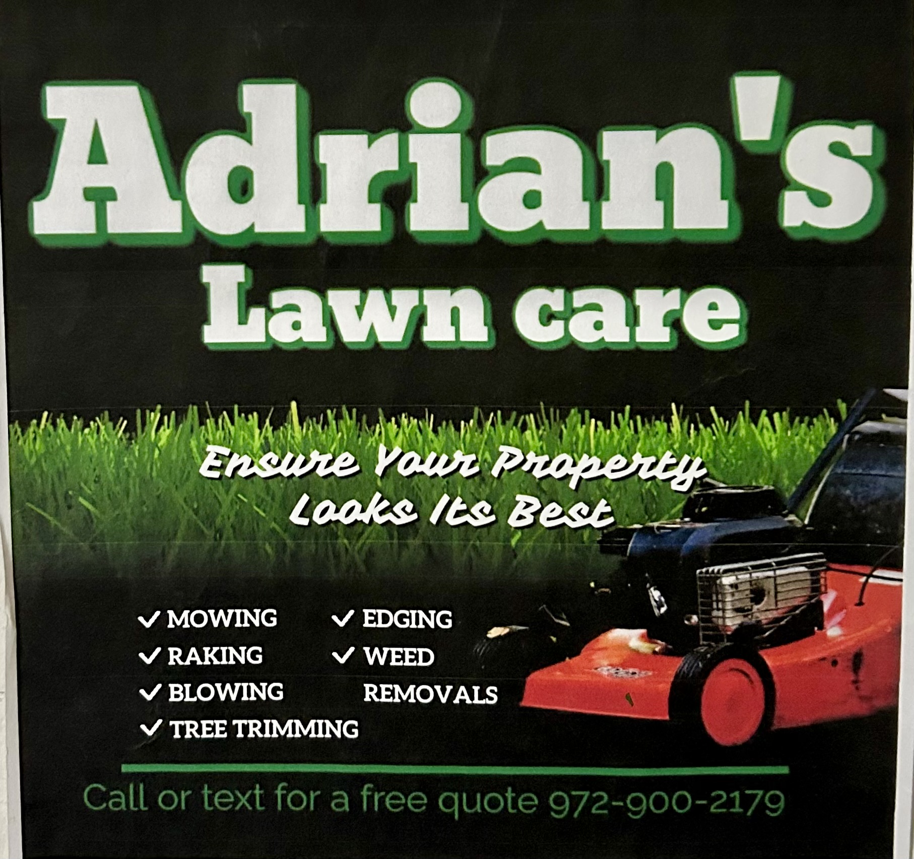 Adrian’s Lawn Care logo