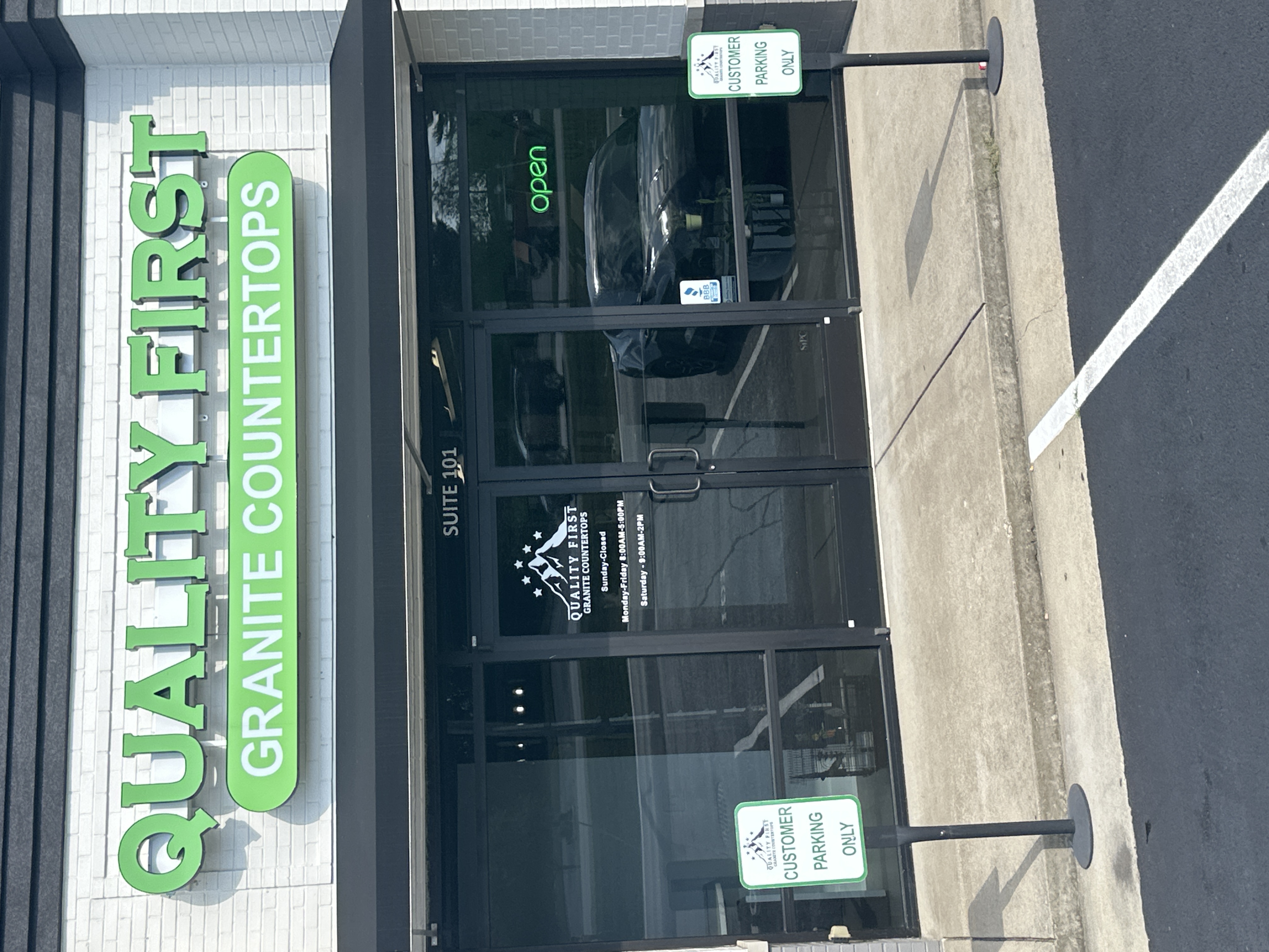 Quality First Granite Countertops logo