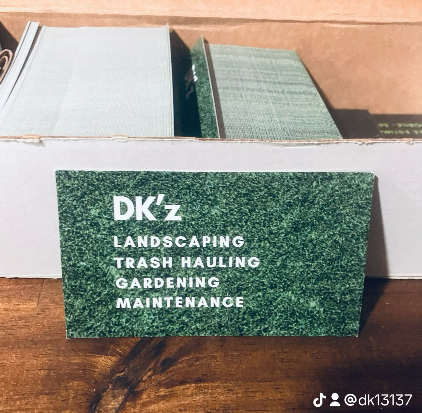 DKs lawn and maintenance logo