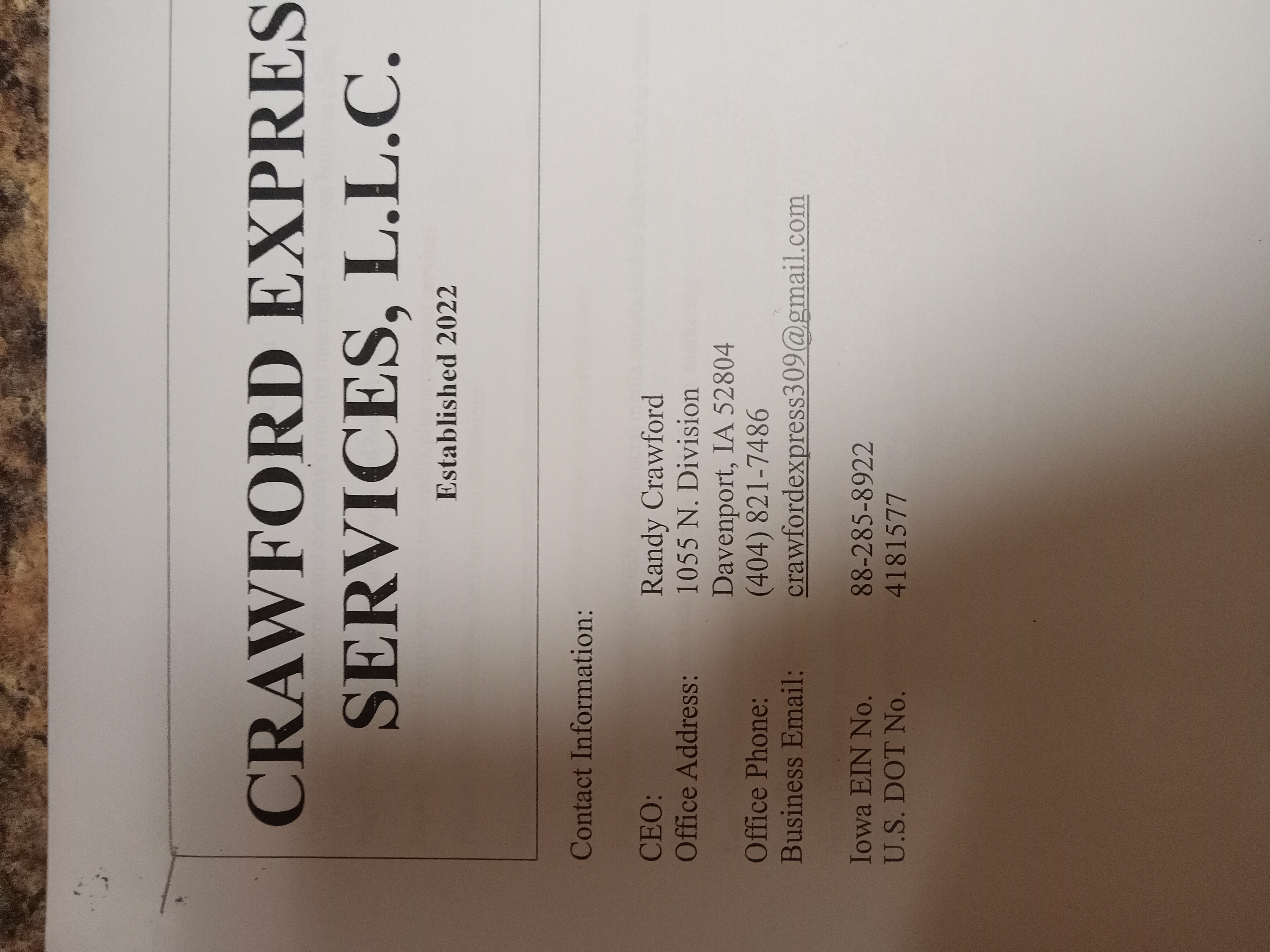 CRAWFORD EXPRESS SERVICE LLC logo