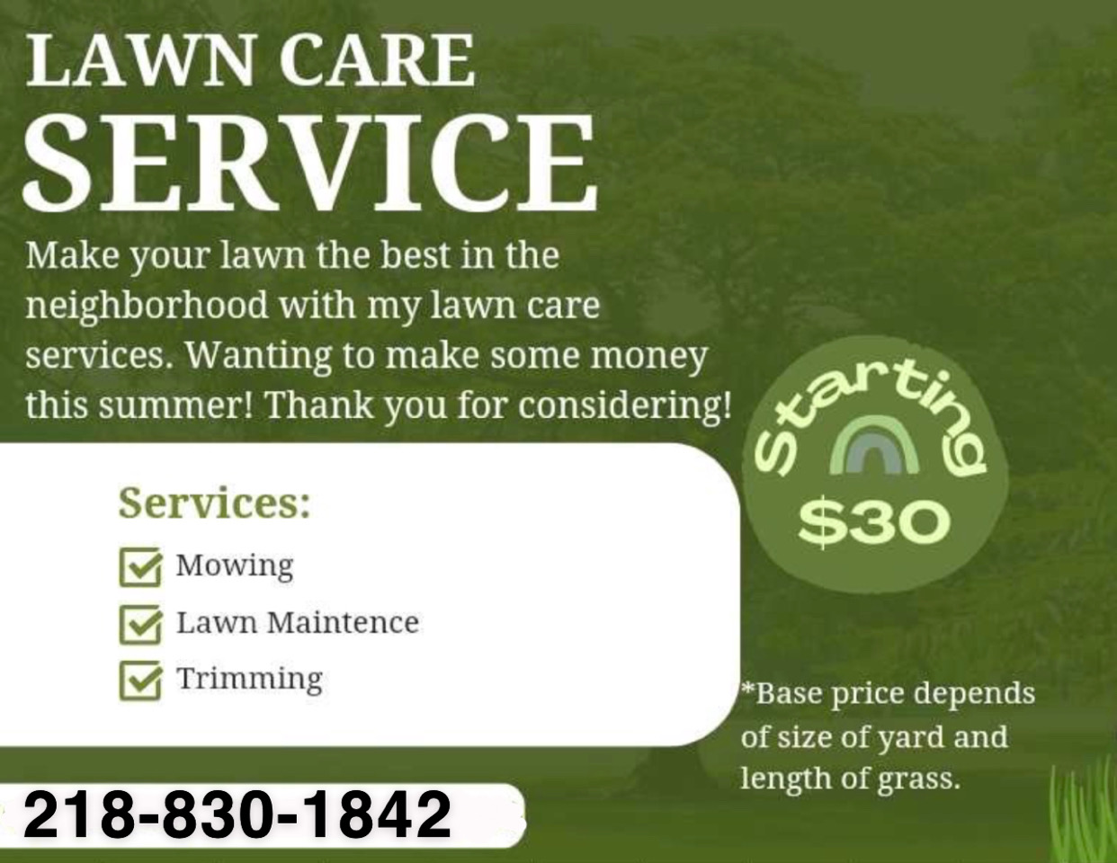 Avatar for Cameron’s Lawn Care