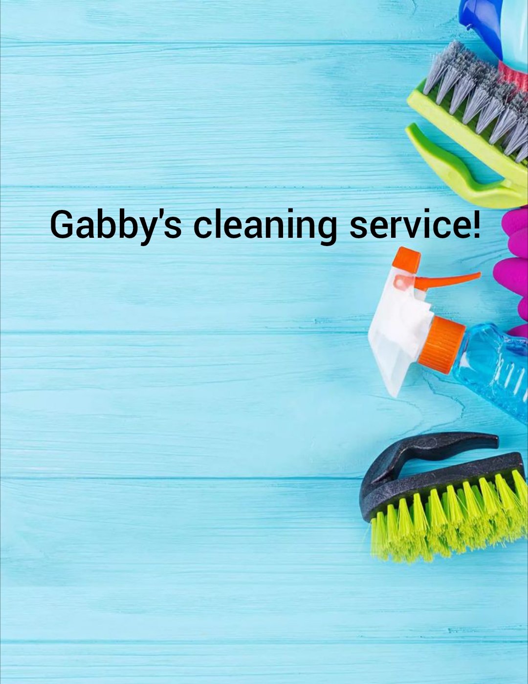Gabby's cleaning logo