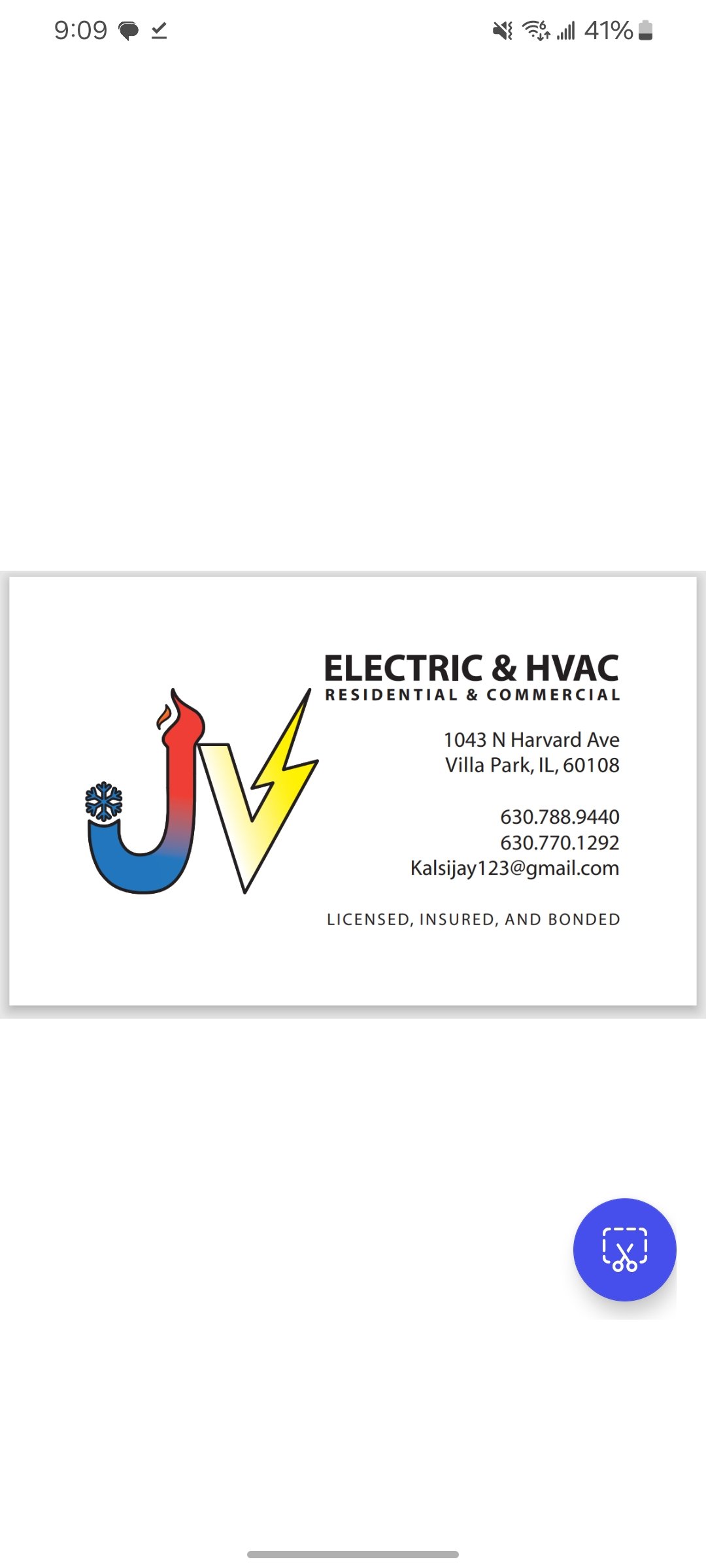Avatar for JV Electric & HVAC Inc