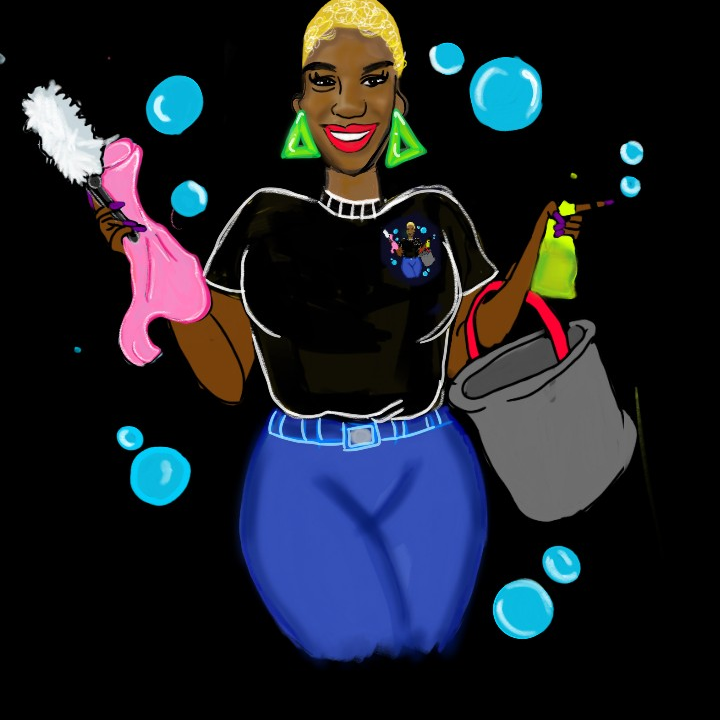 Logo for Big Keydee Cleaning LLC.