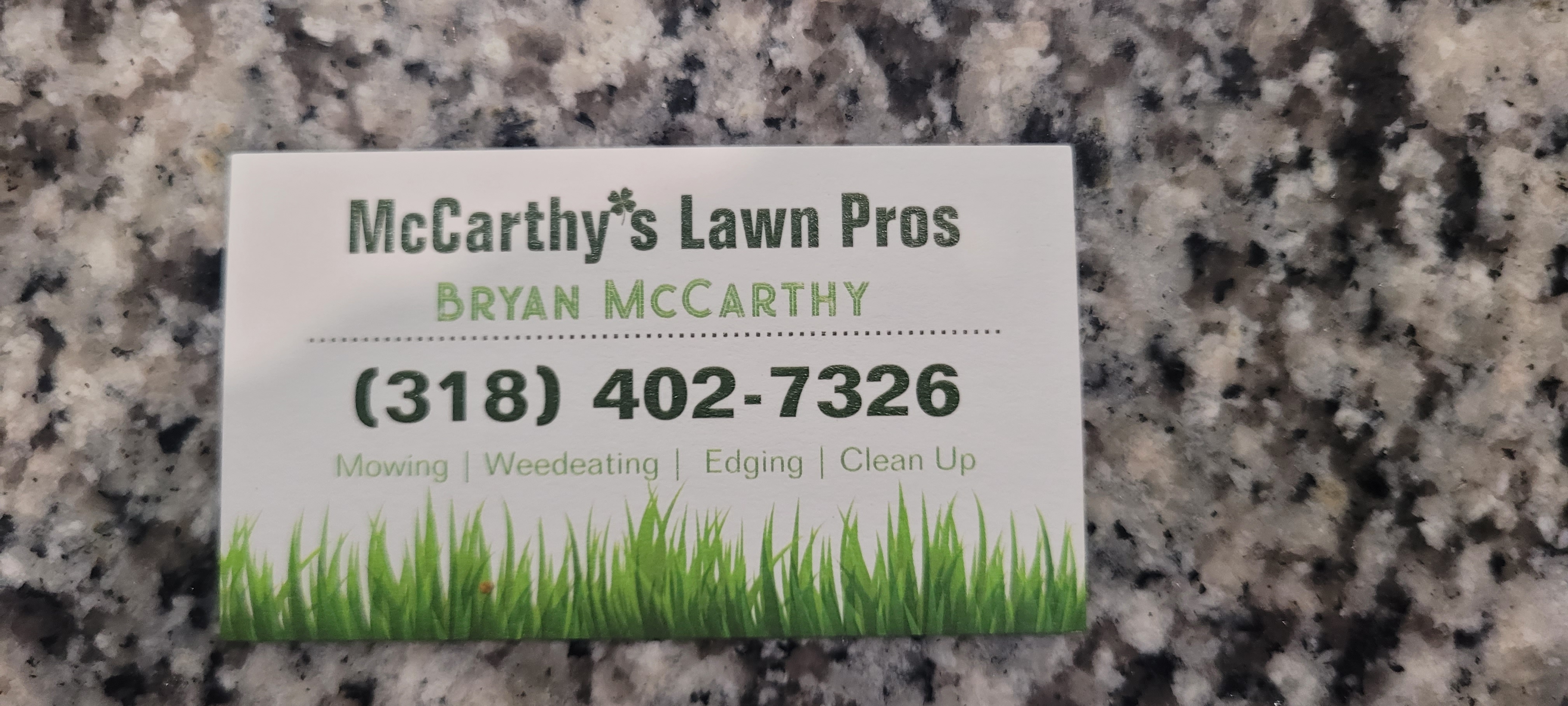 McCarthy's Lawn Pros logo