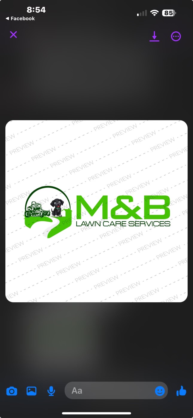 M&B lawn care services logo