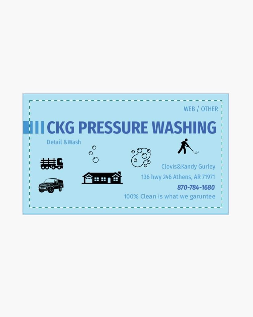 CKG Pressure Washing logo