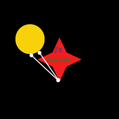 J's concrete logo