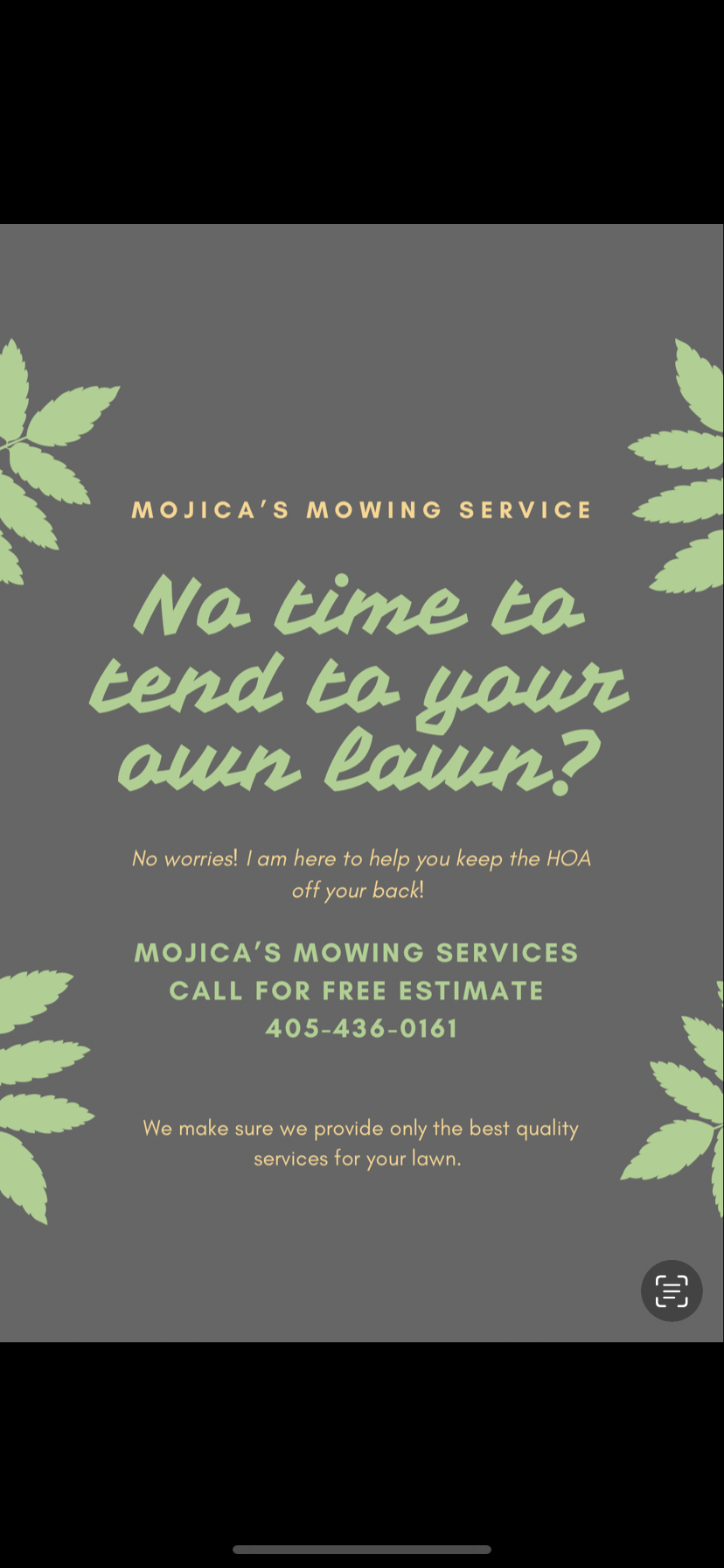 Avatar for Mojica’s Mowing Services