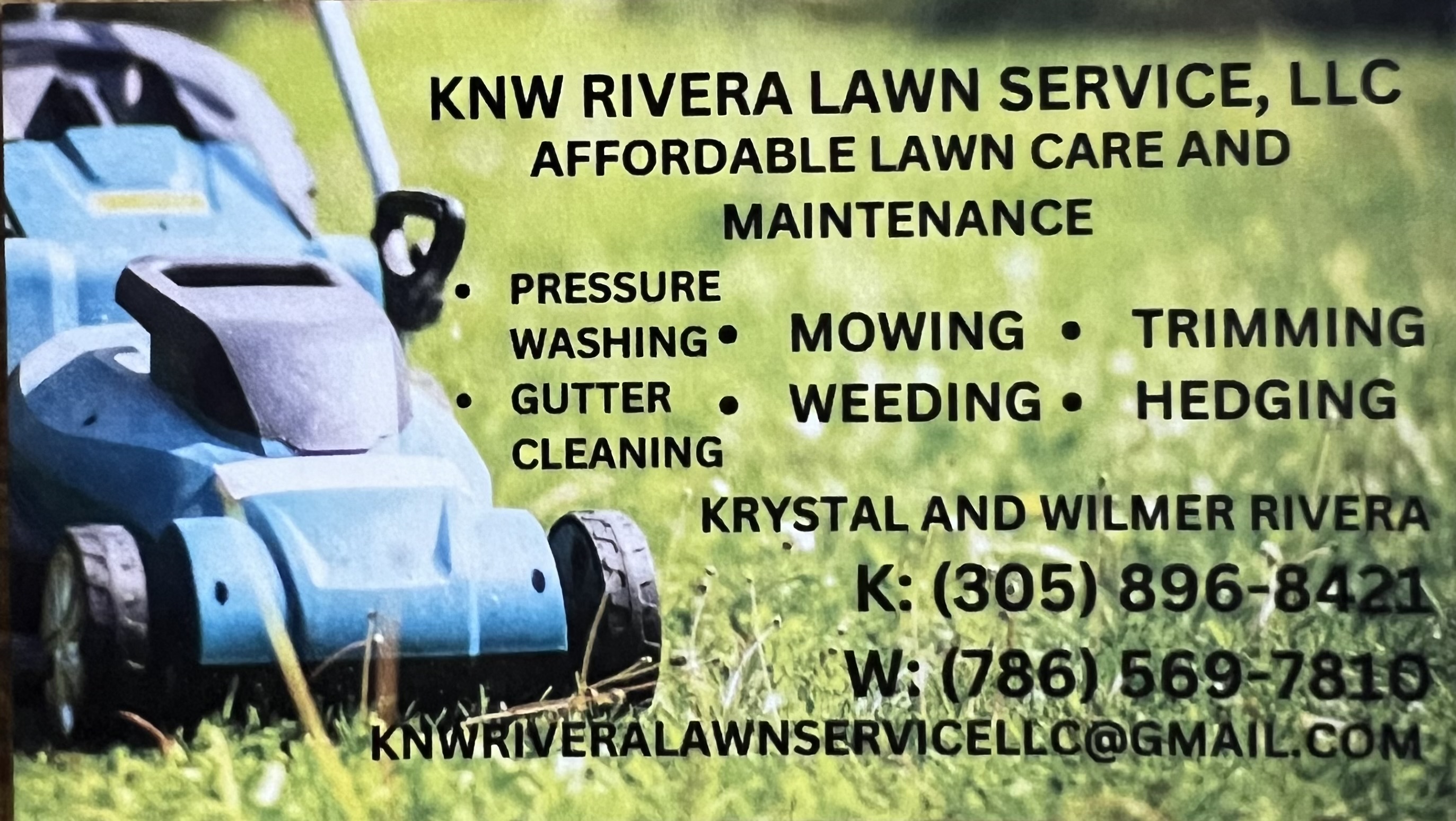 KNW Rivera lawn service, LLC logo