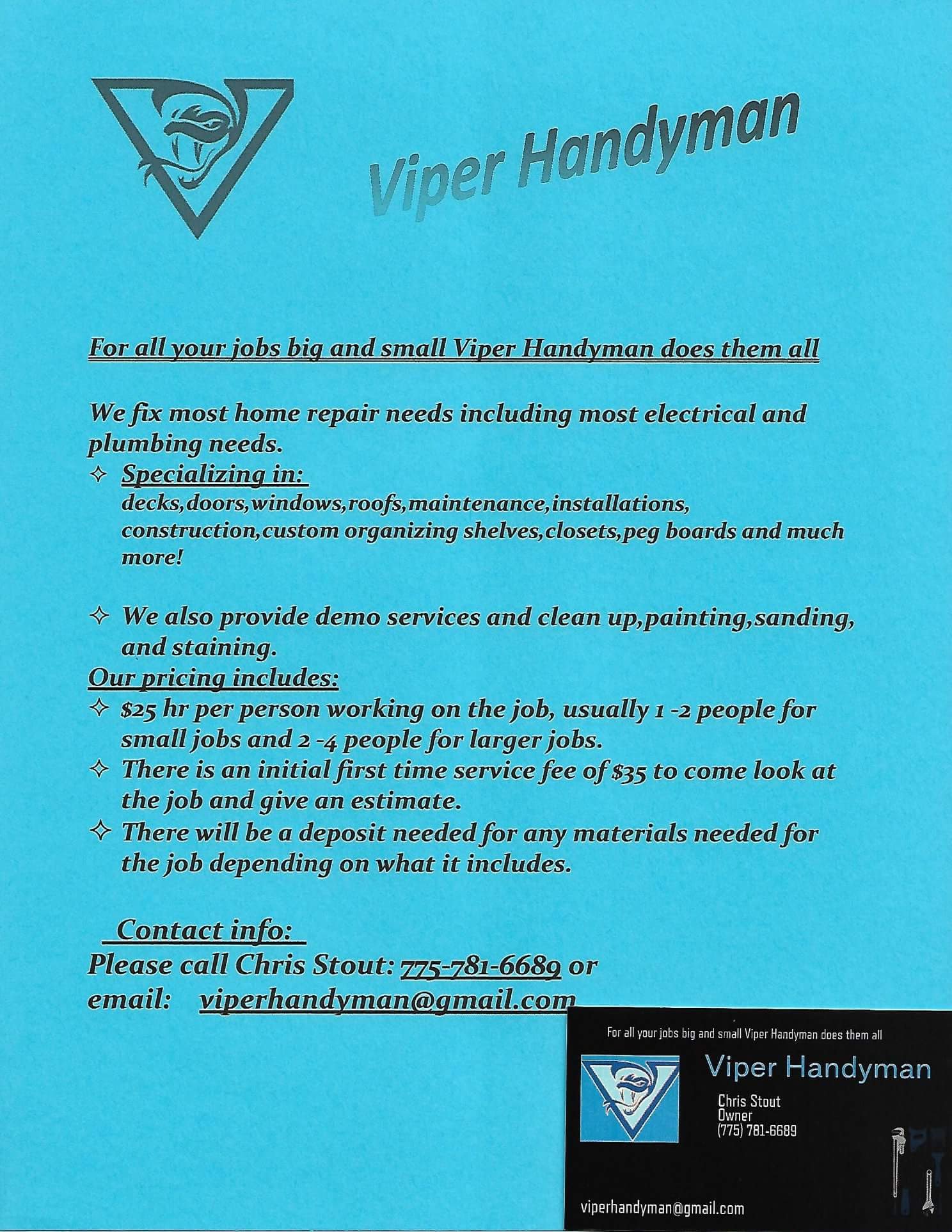 Viperhandyman logo