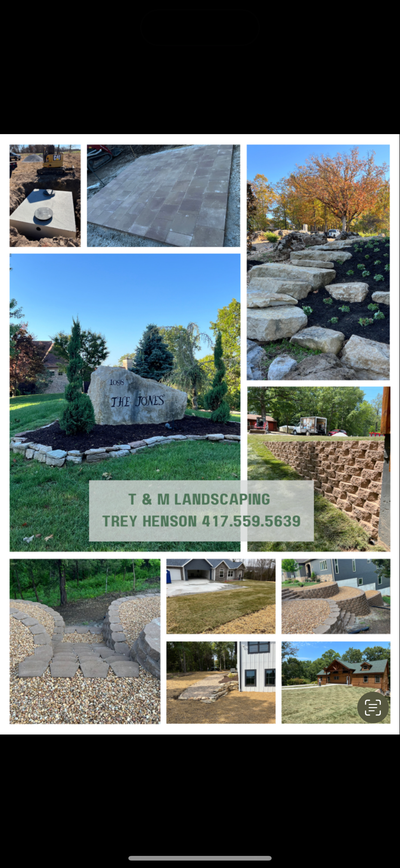 T & M Landscaping logo