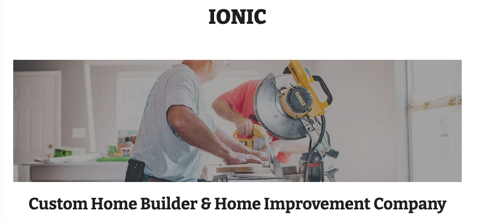 Ionic Builder & Home Improvement logo