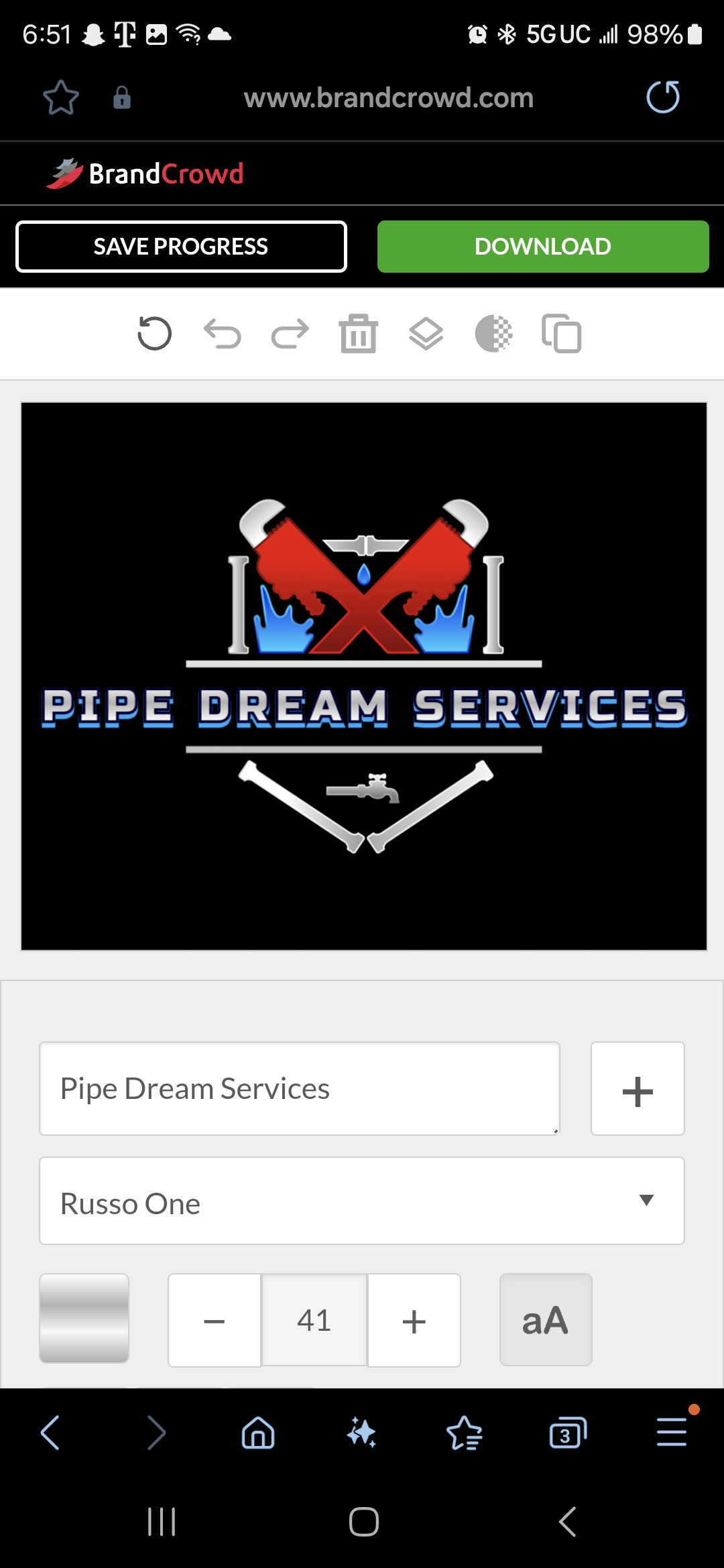 Pipe dream services logo
