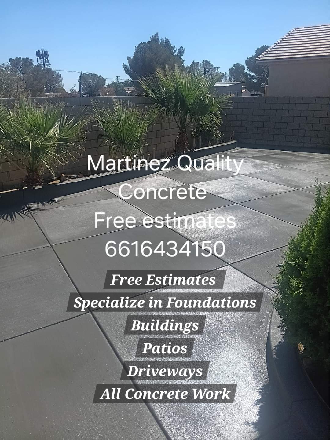 Martinez Quality Concrete logo