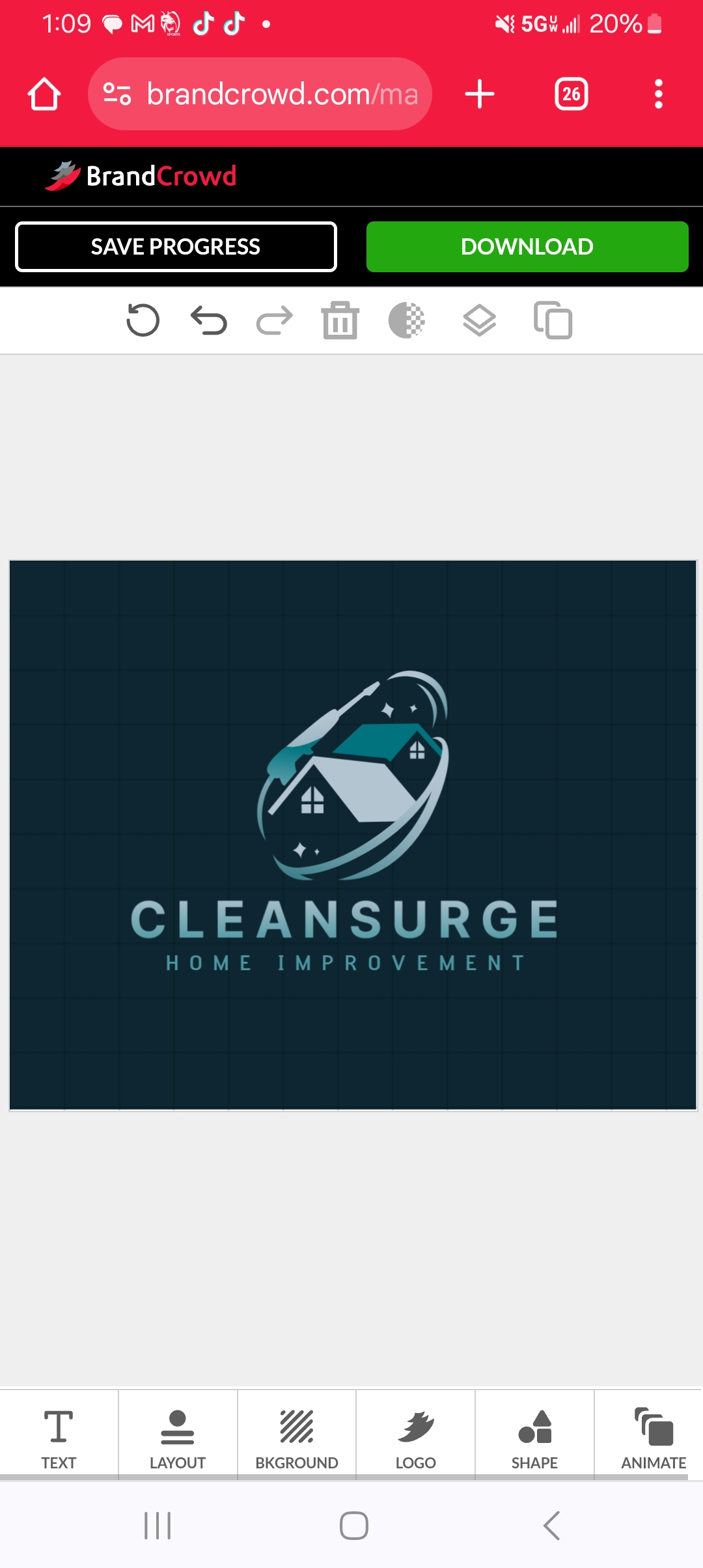 CleanSurge logo
