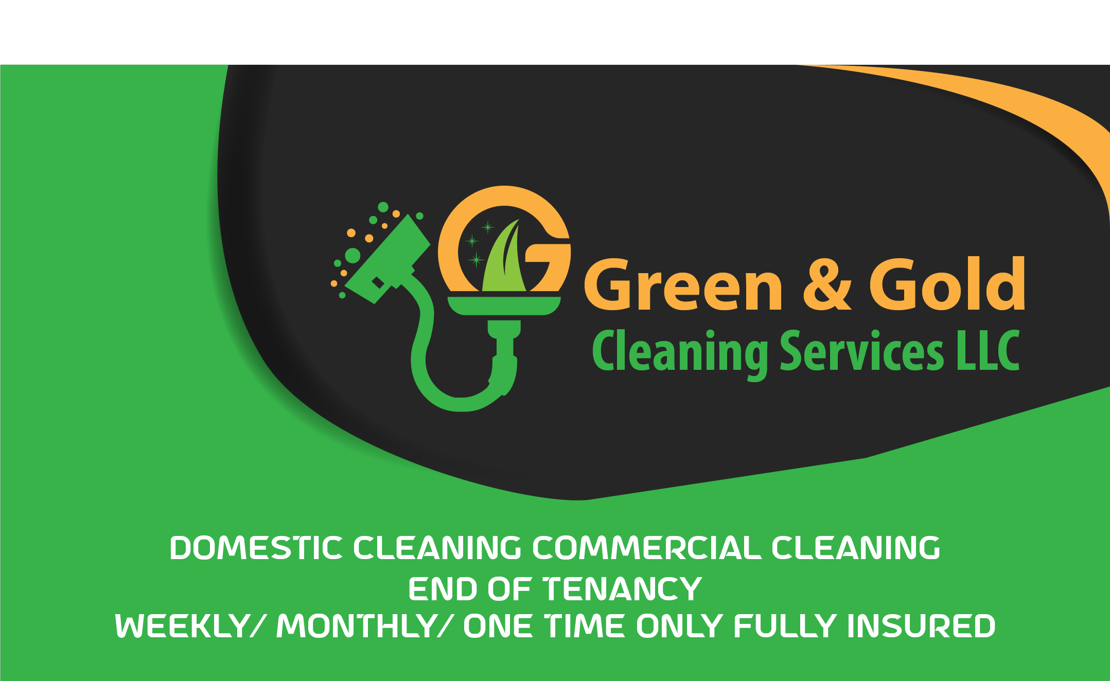 Green & Gold Cleaning Services logo