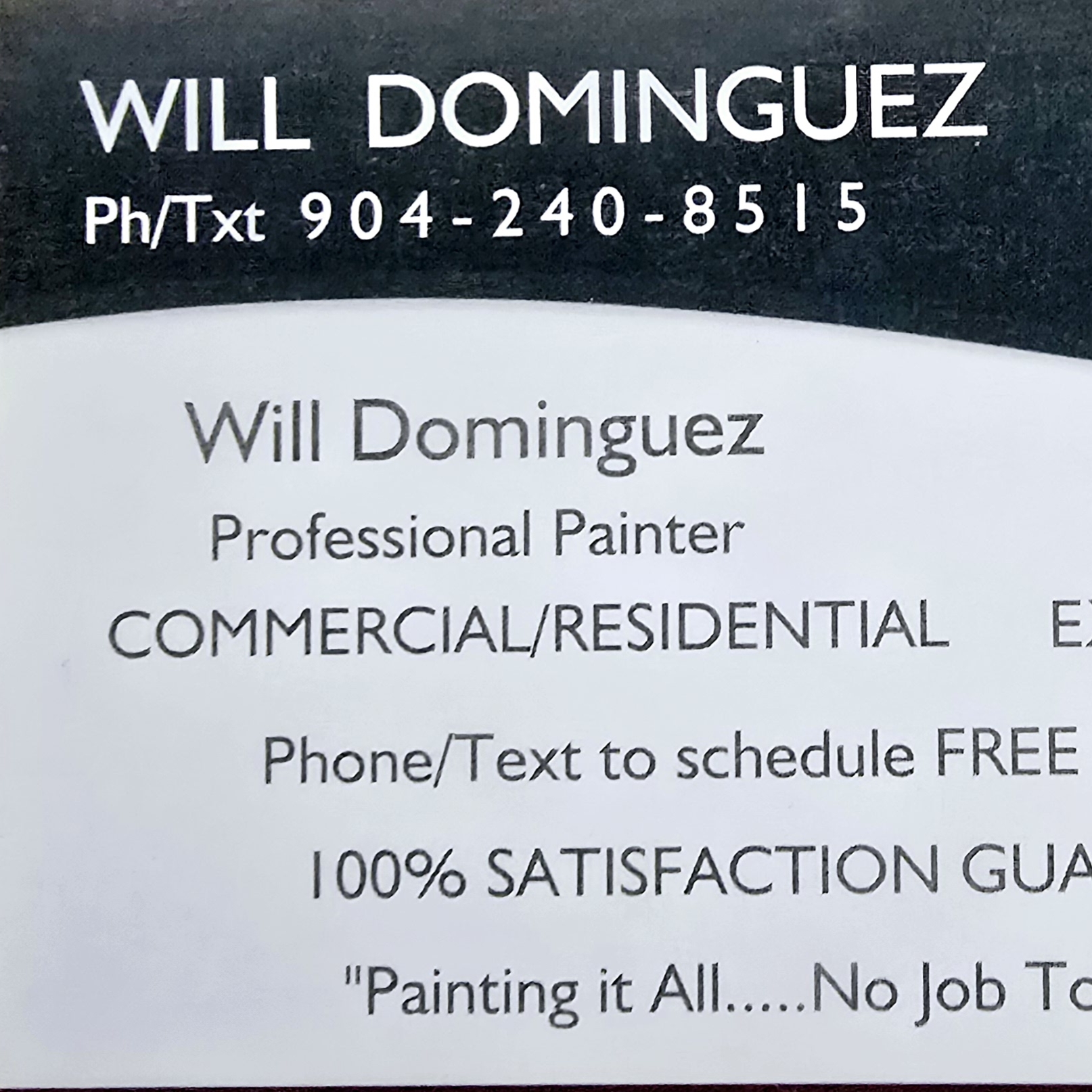 Will Dominguez, Painter logo