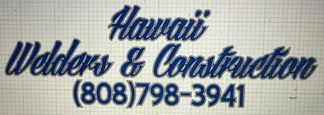 Hawaii welder and construction logo
