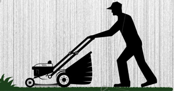 Lw mowing co logo