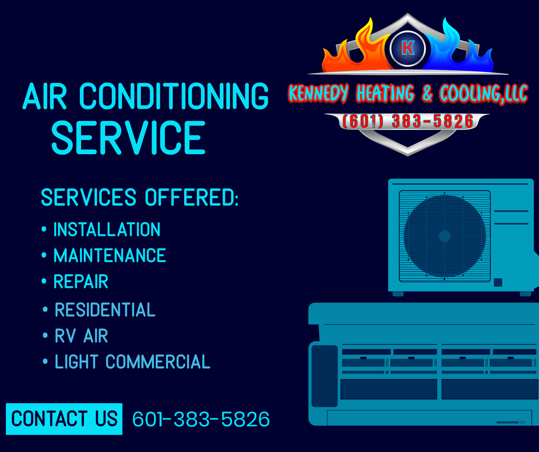 Kennedy heating &cooling logo