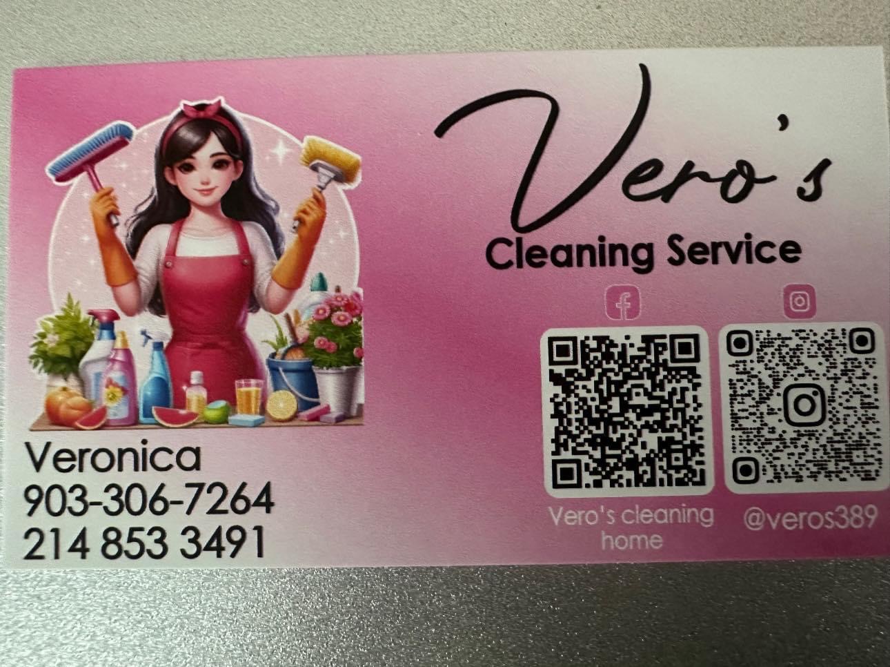 Vero’s cleaning service logo