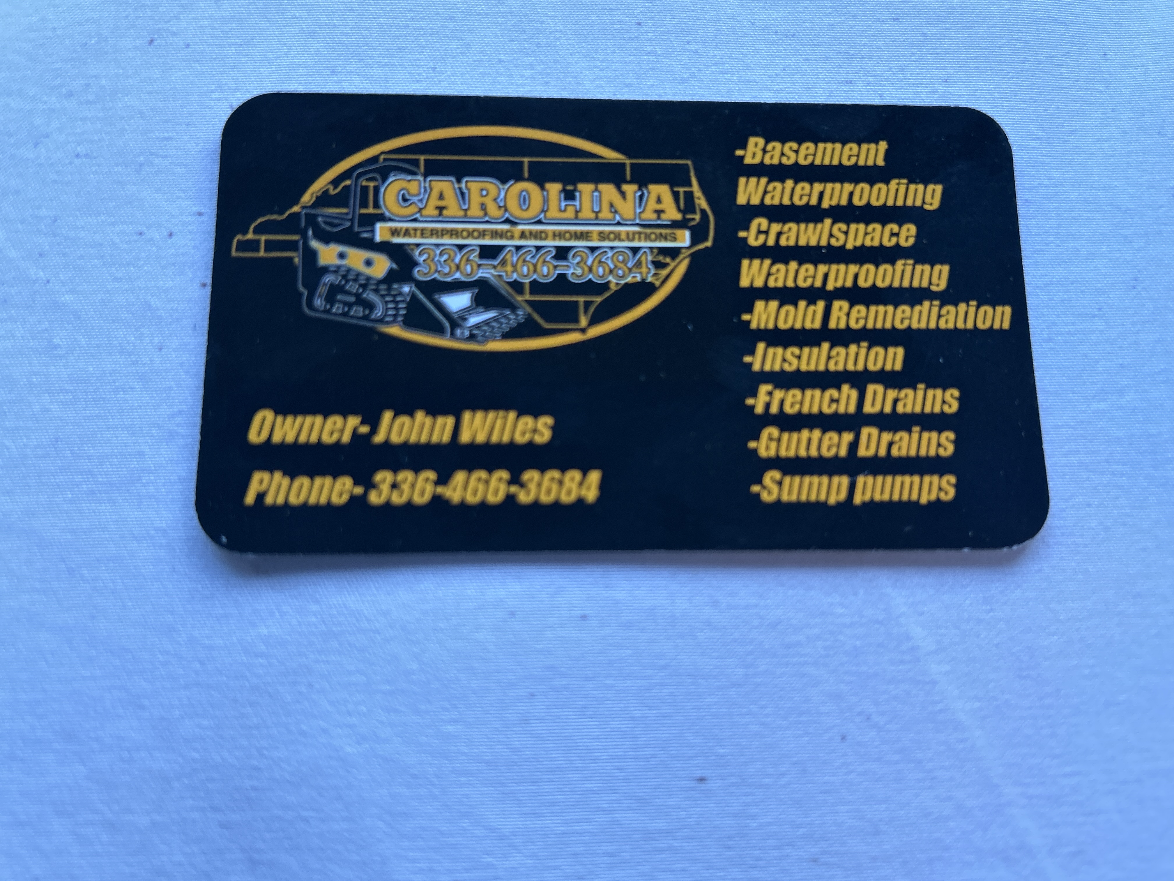Carolina waterproofing and home solutions logo