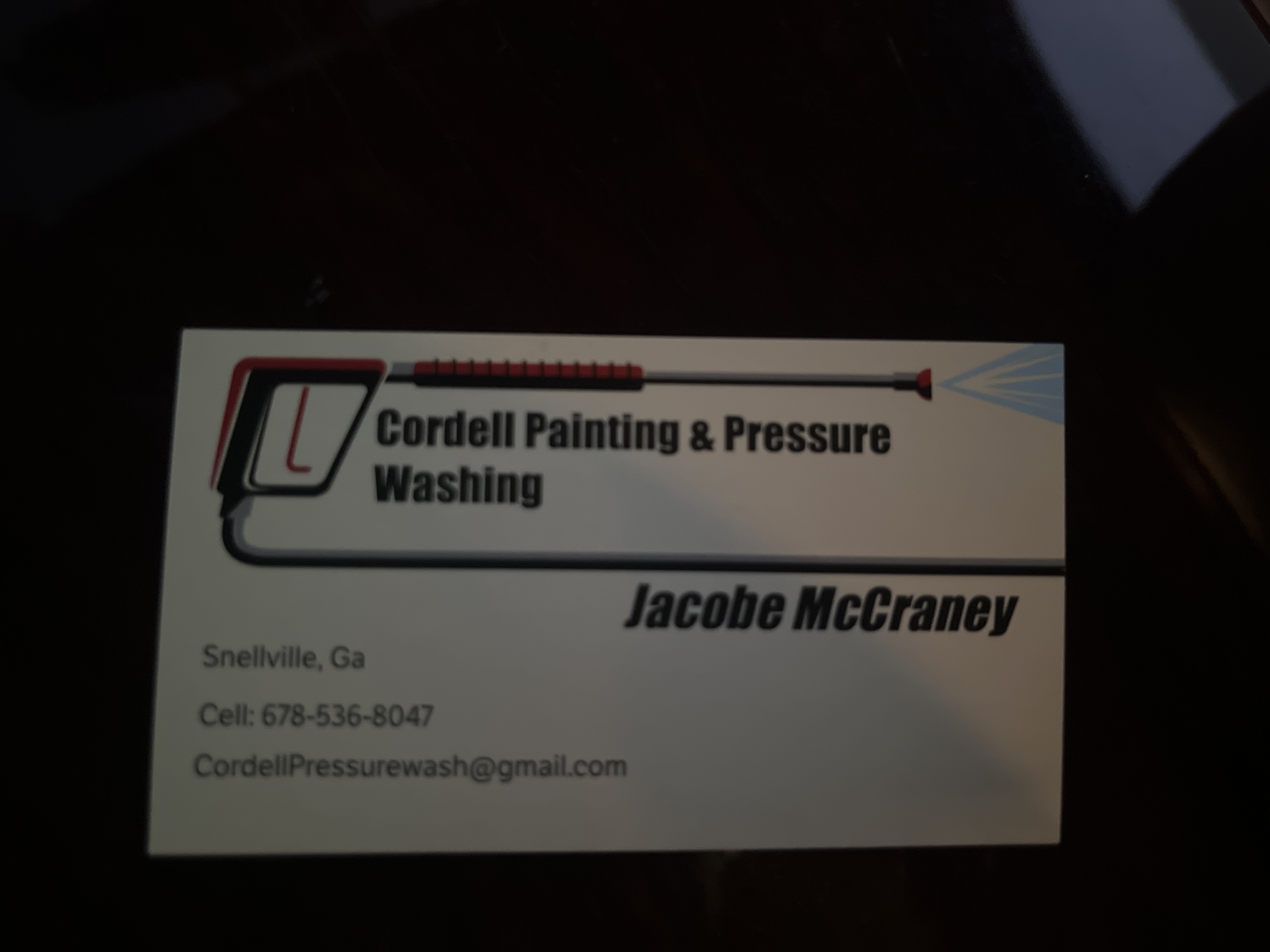 Cordell pressure washing logo