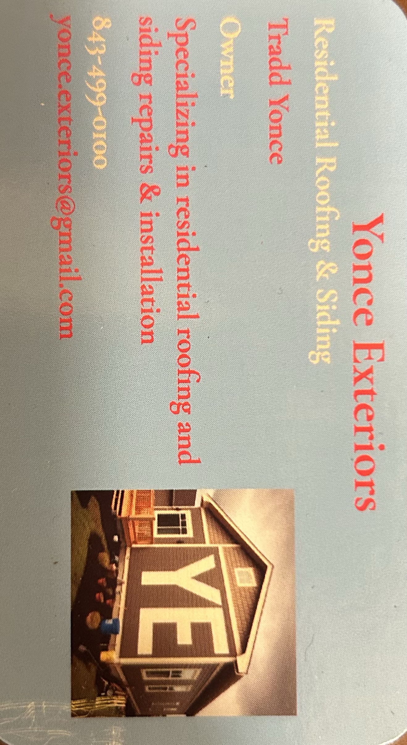 Logo for Yonce Exteriors LLC