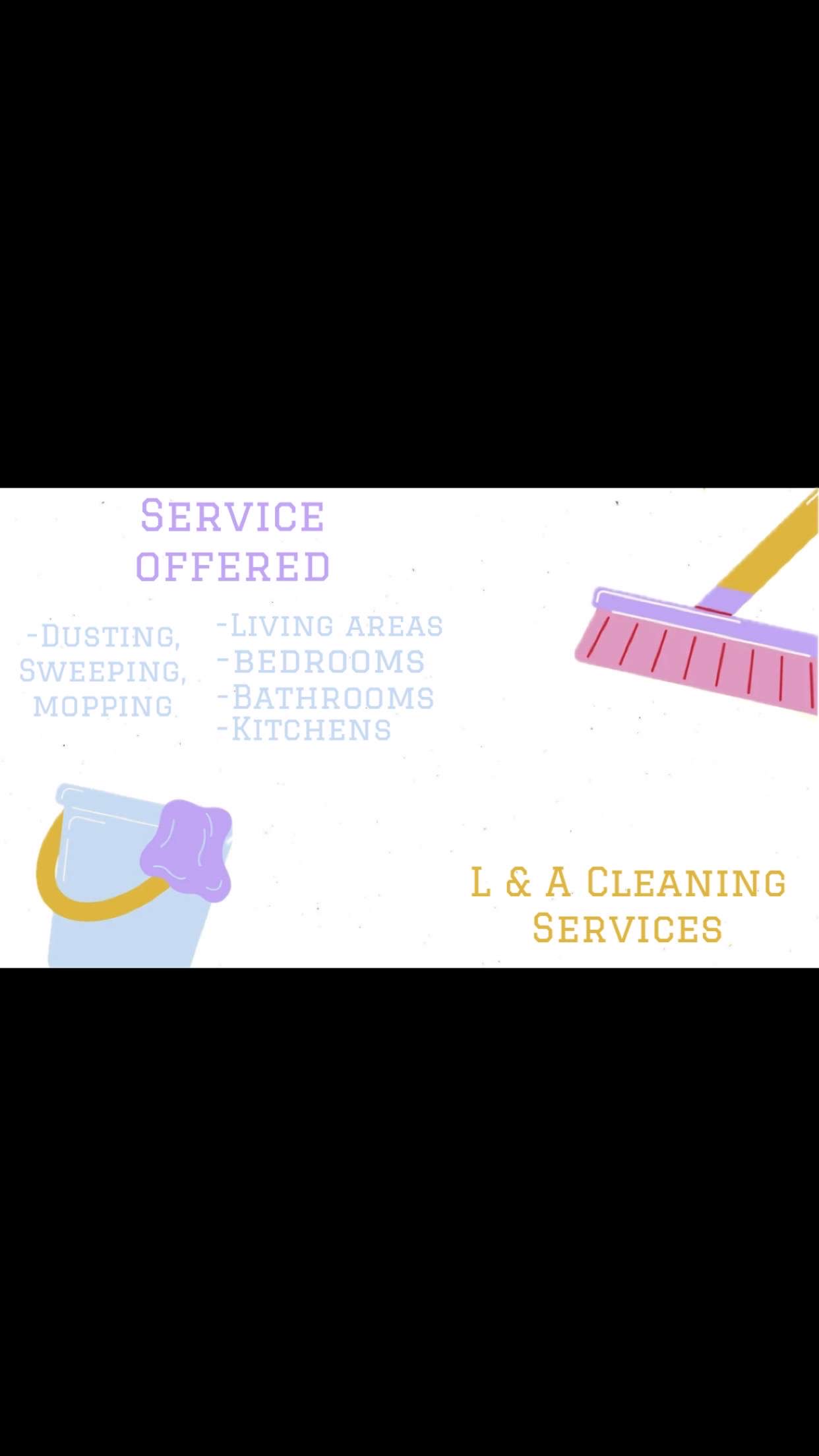 L&A cleaning servicees logo