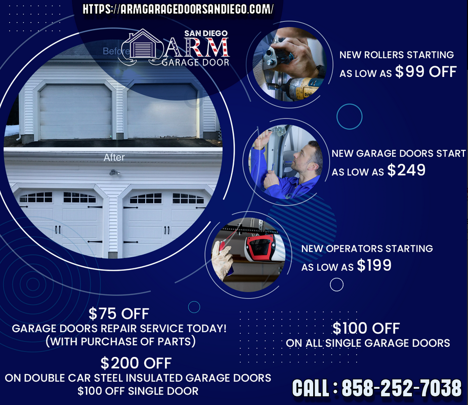 Logo for Arm Garage Dooor San Diego