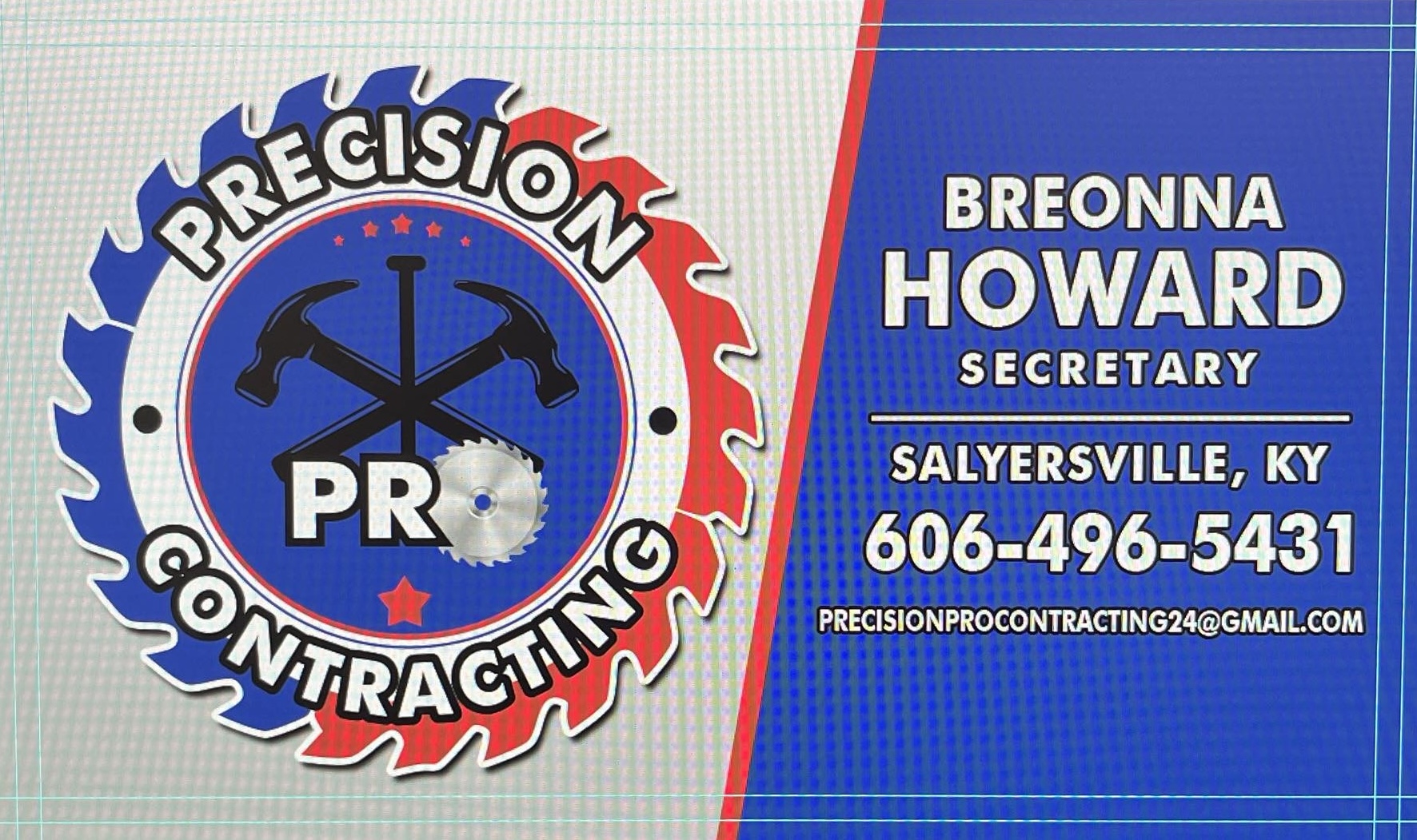Precision Pro contracting logo