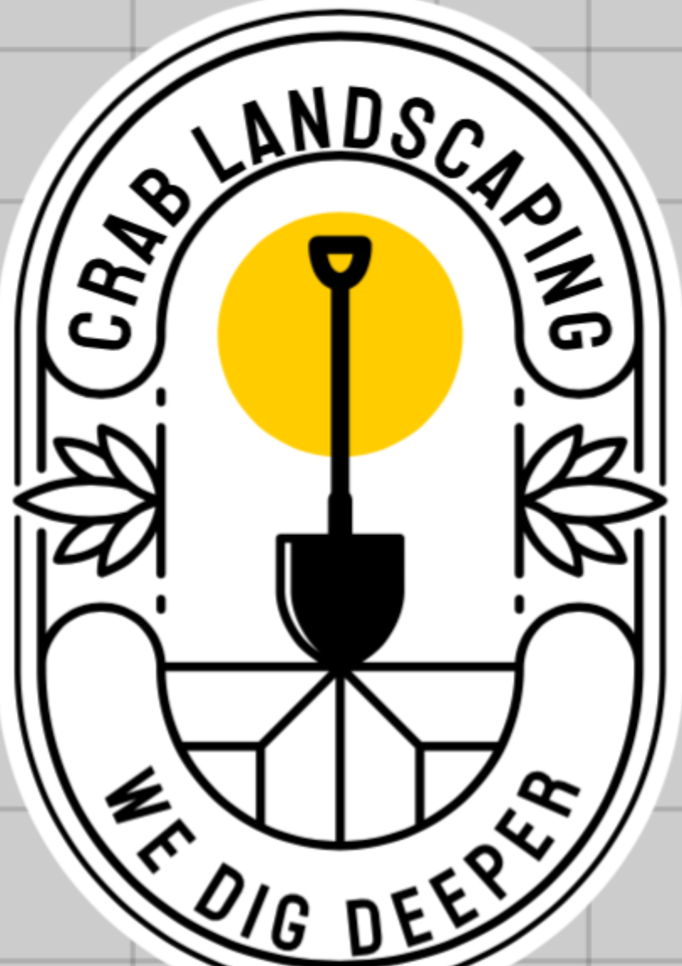 Crab landscaping logo