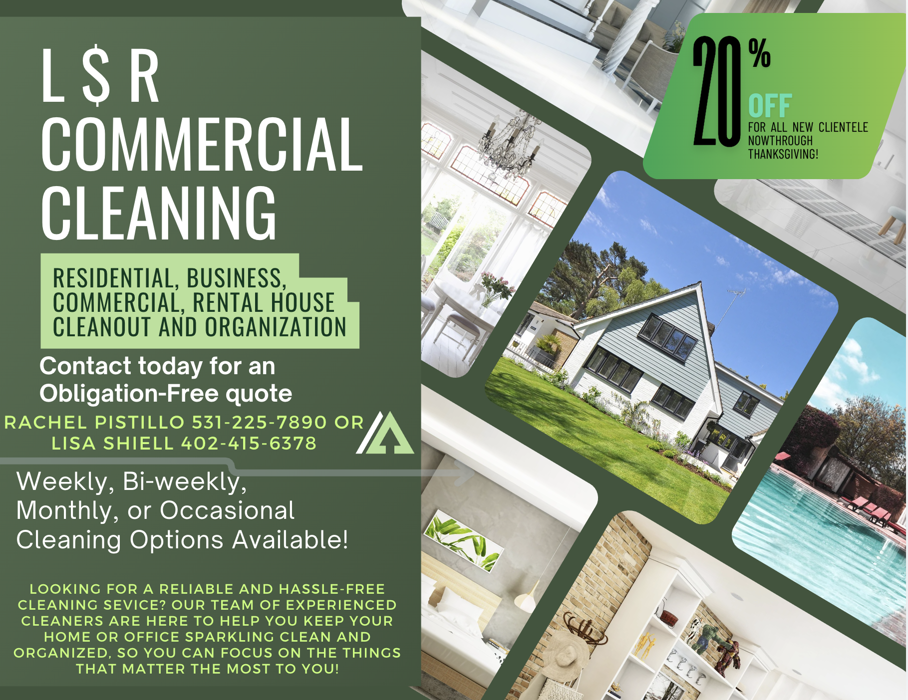 L & R Commercial Cleaners logo