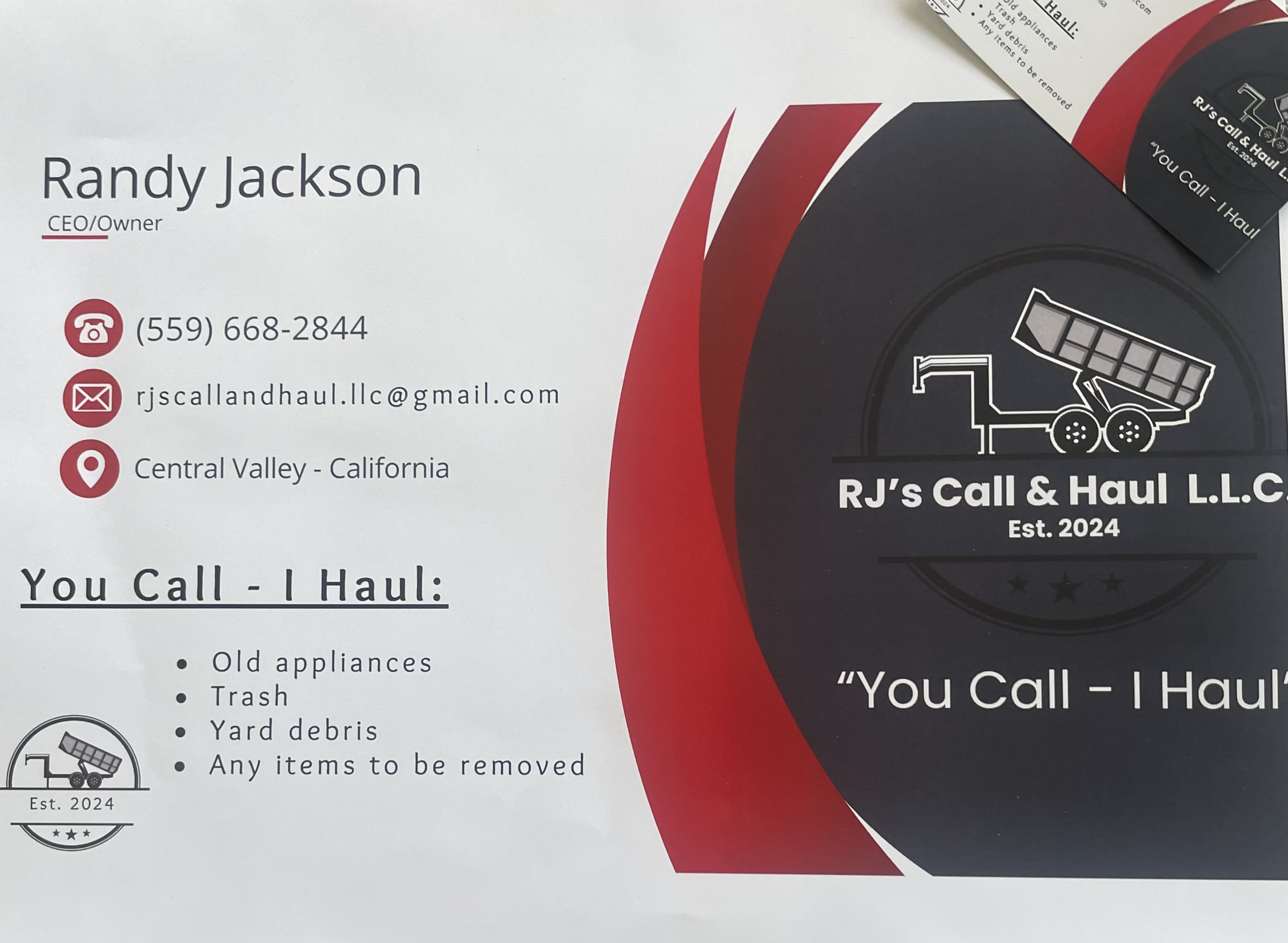 RJ’s Call & Haul LLC logo