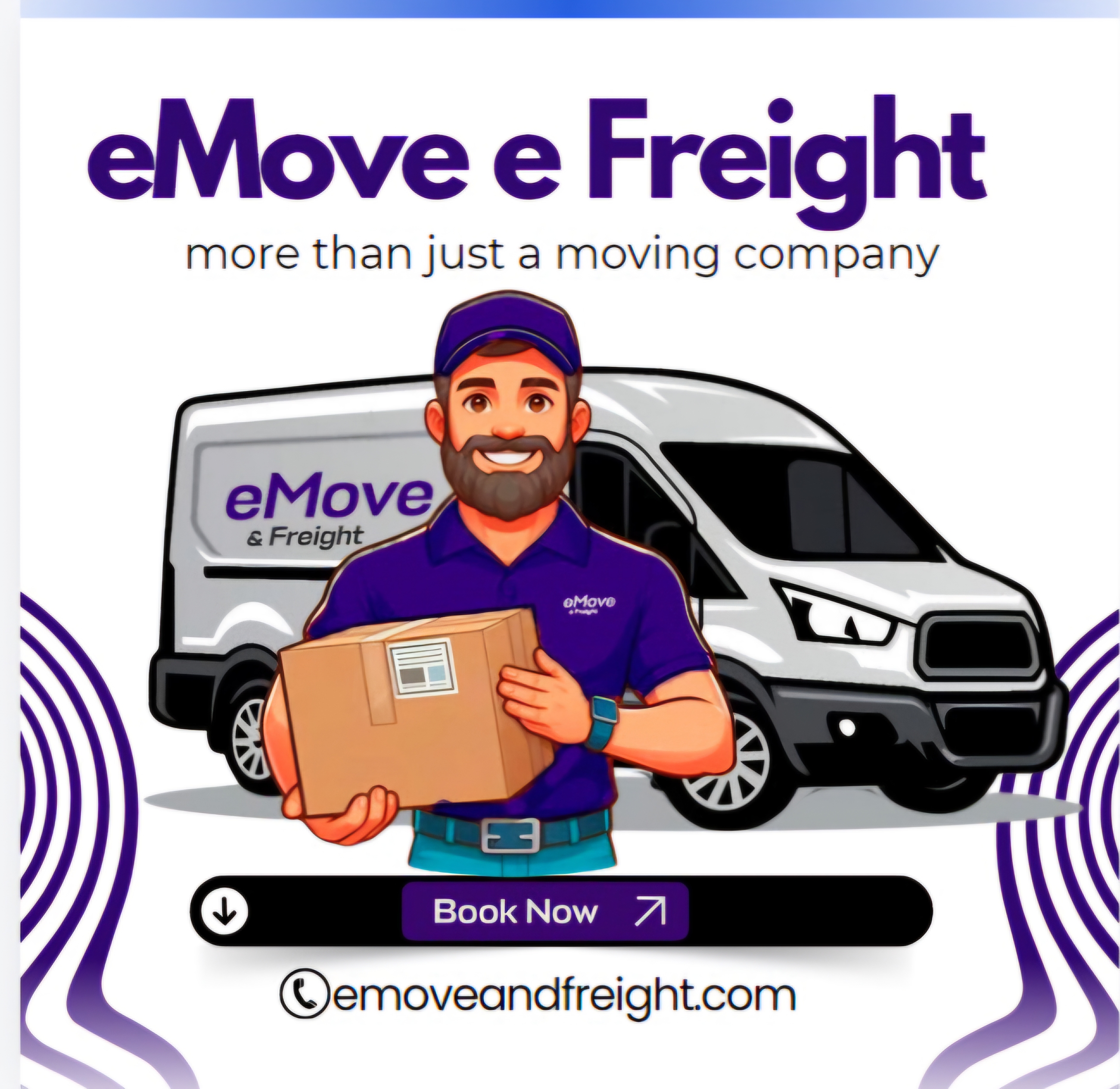 Emove and freight logo