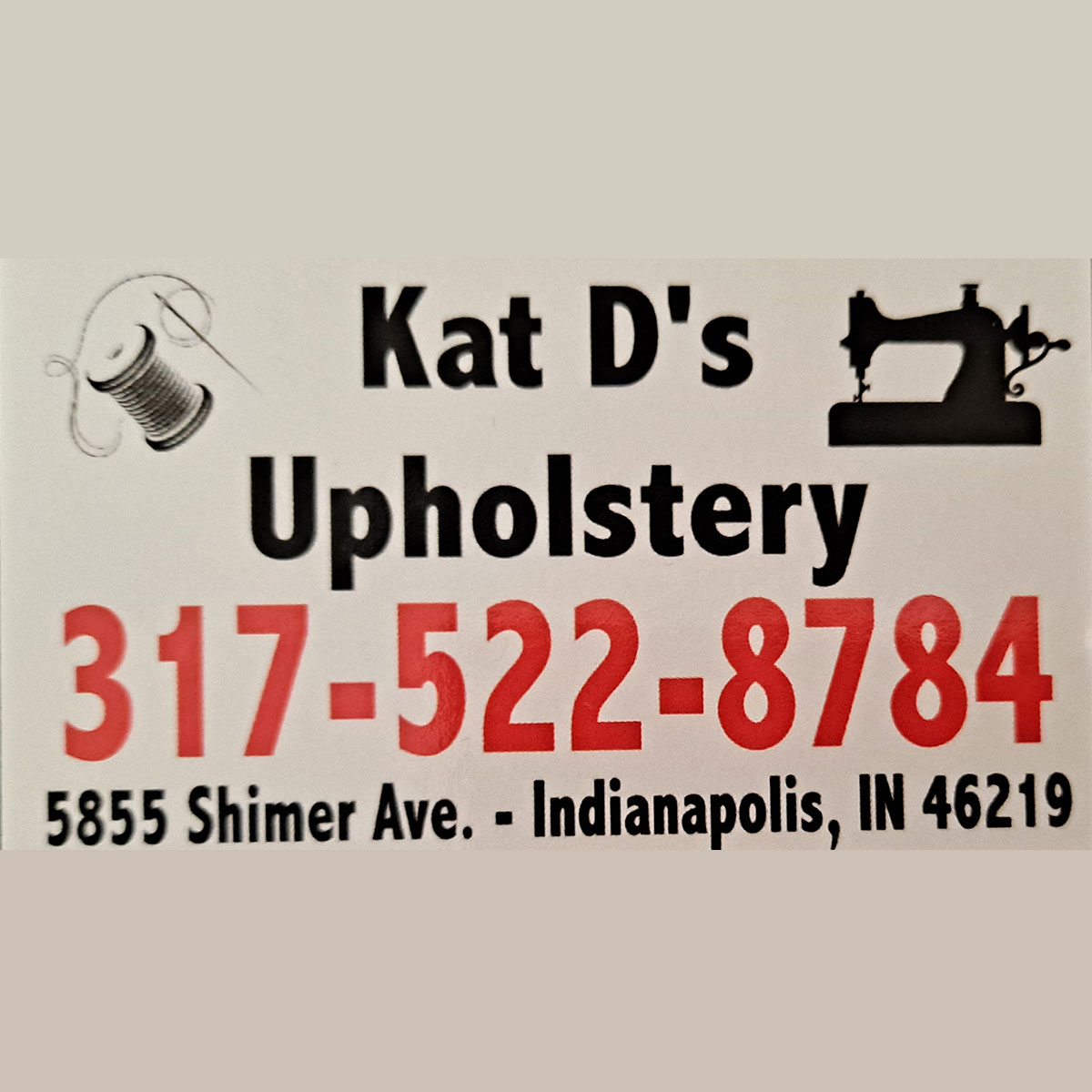 Kat D's Upholstery logo