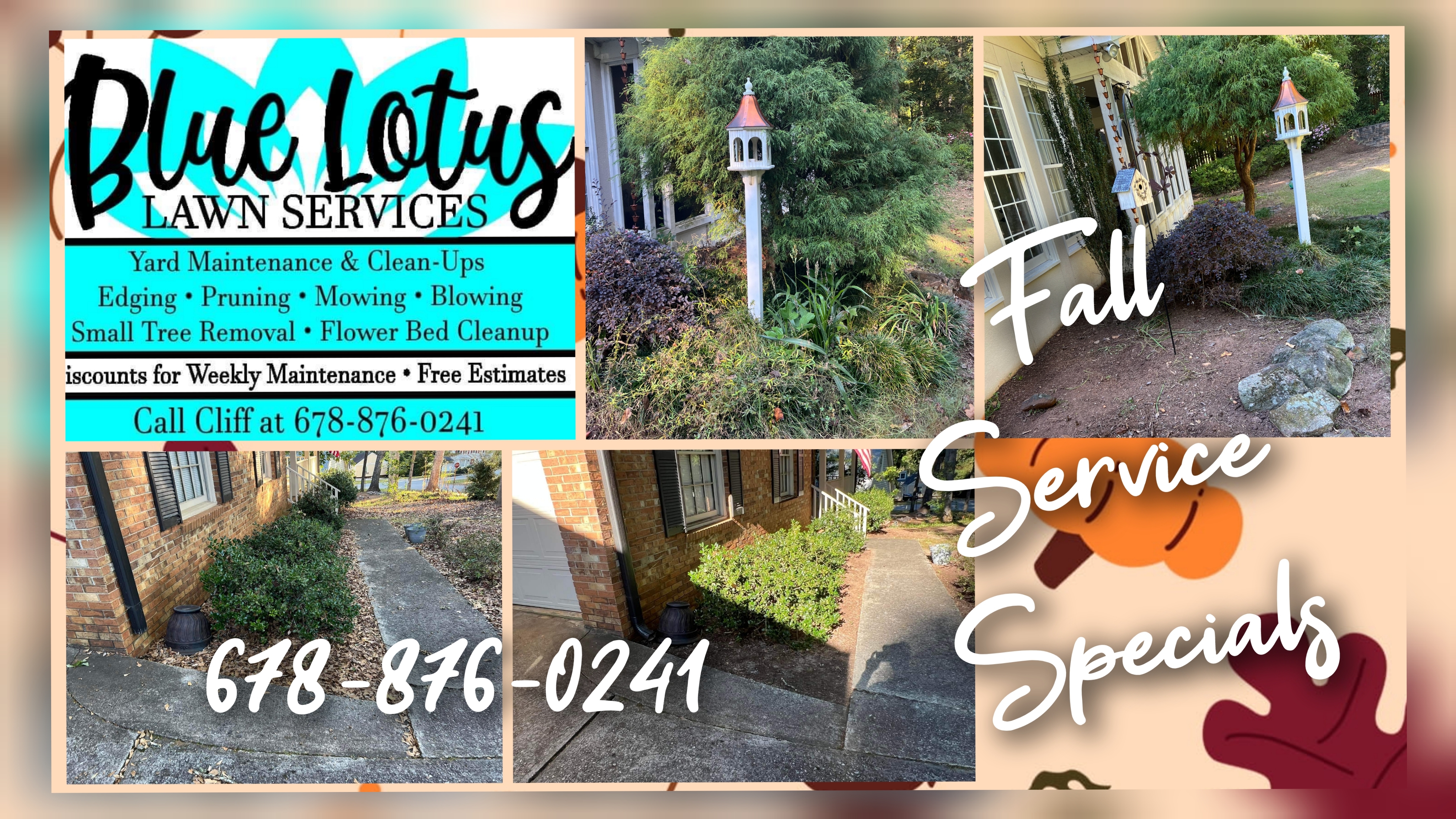 Blue Lotus Lawn Services logo