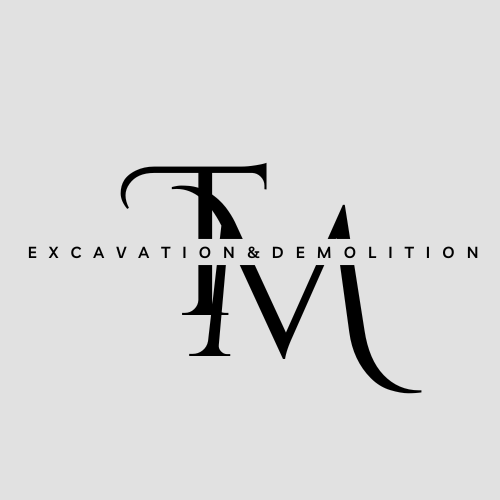 Tm excavation and demolition logo