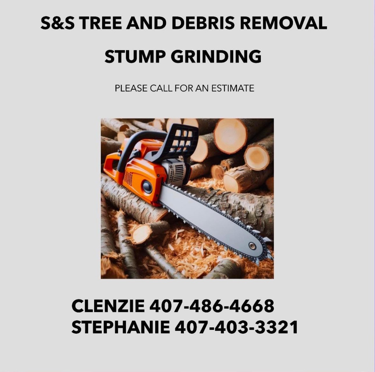 S&S Tree and debris removal logo