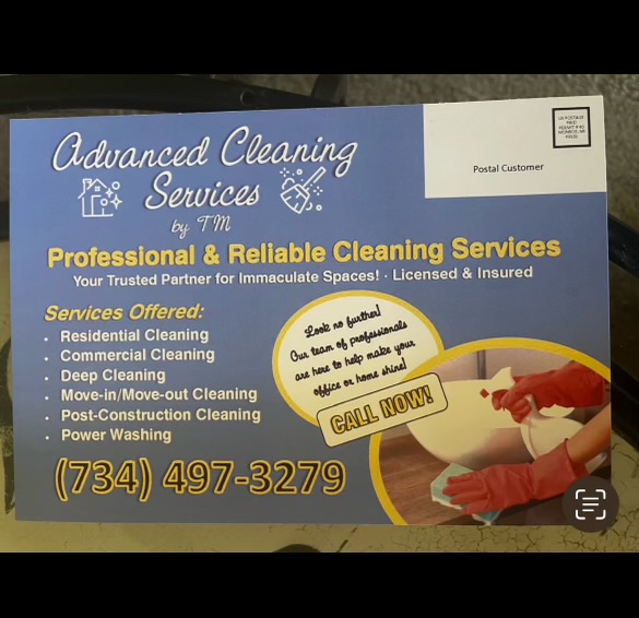 Advanced cleaning services logo