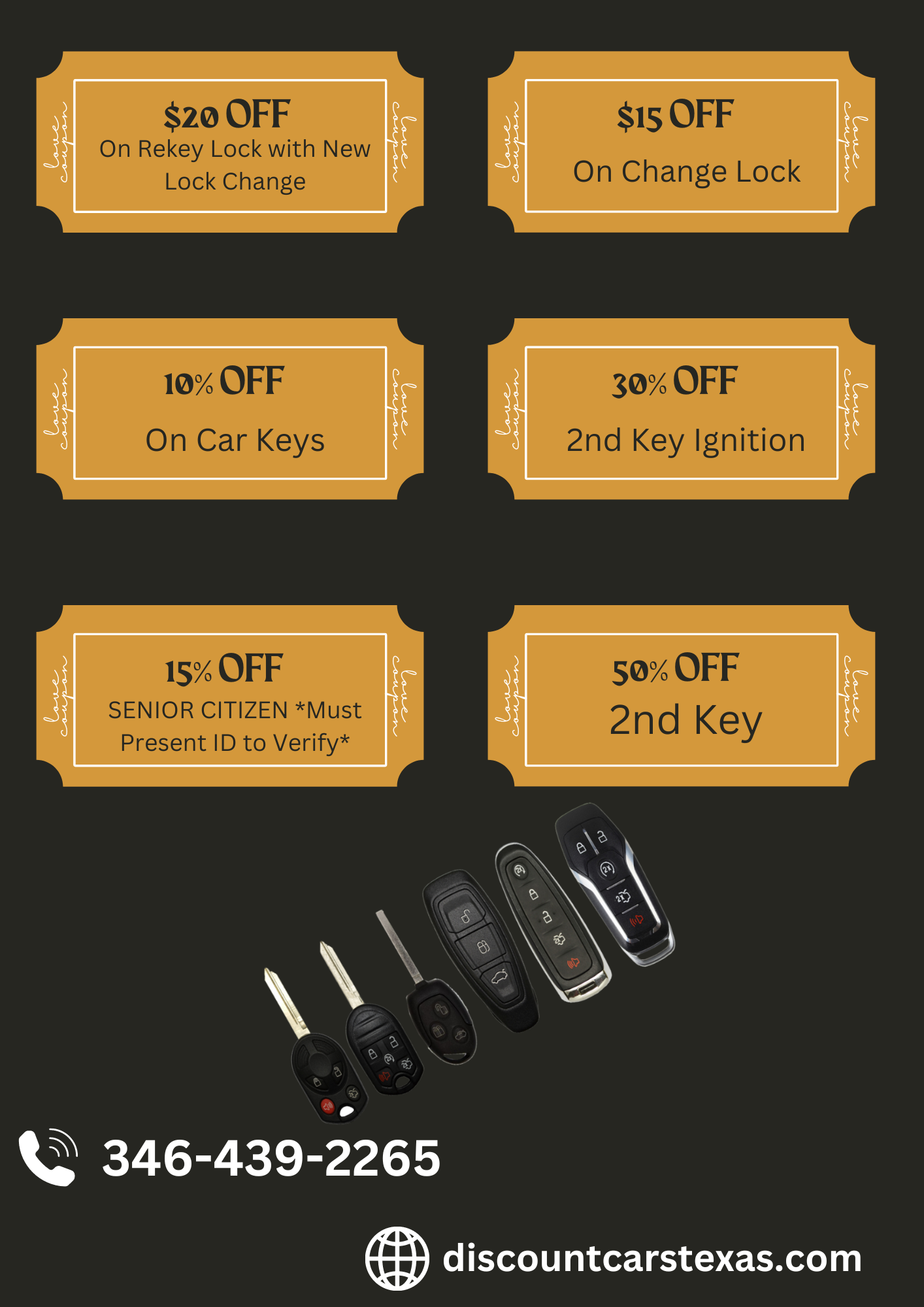 Discount Cars Key Texas logo