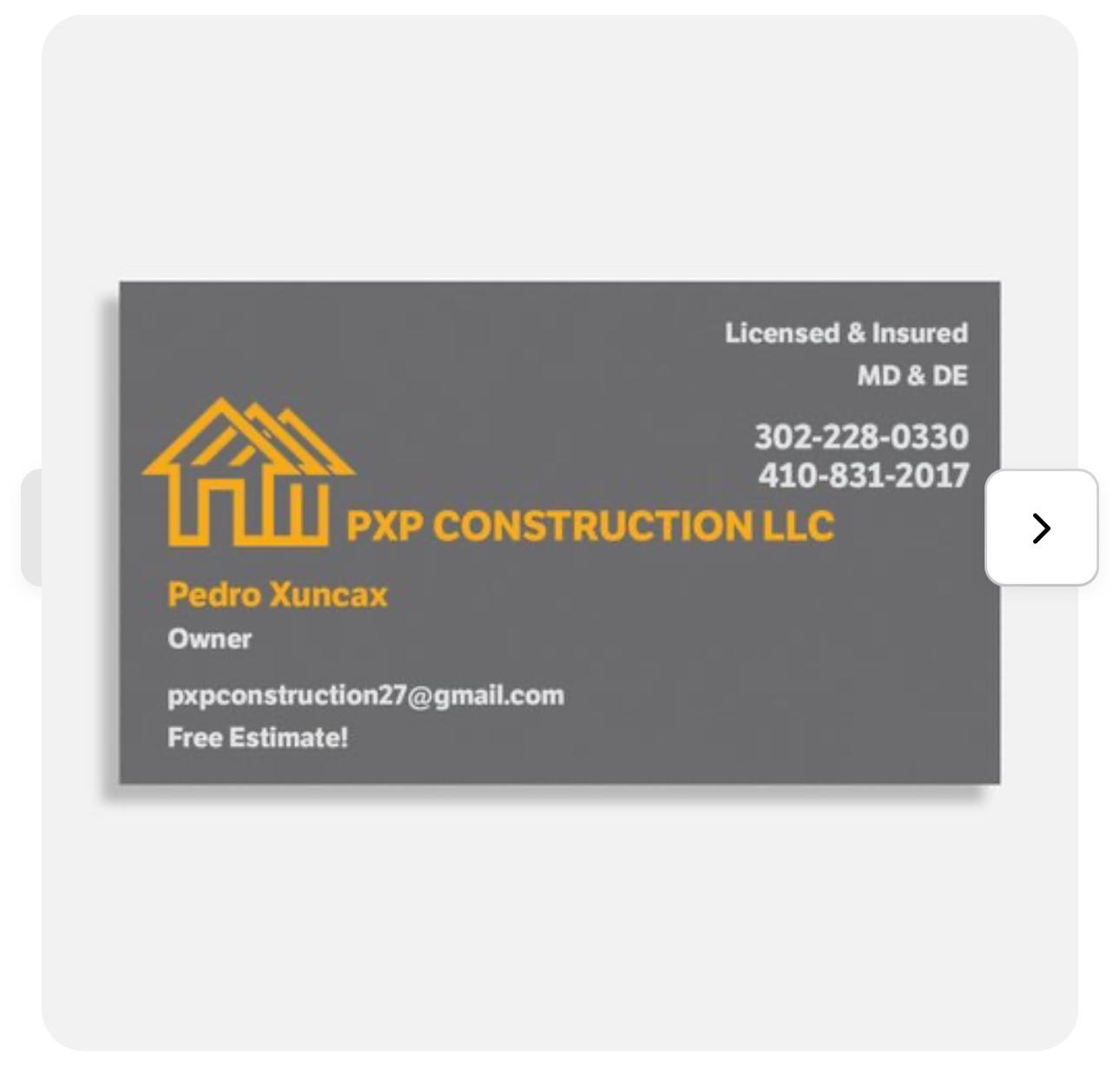 PXP CONSTRUCTION LLC logo