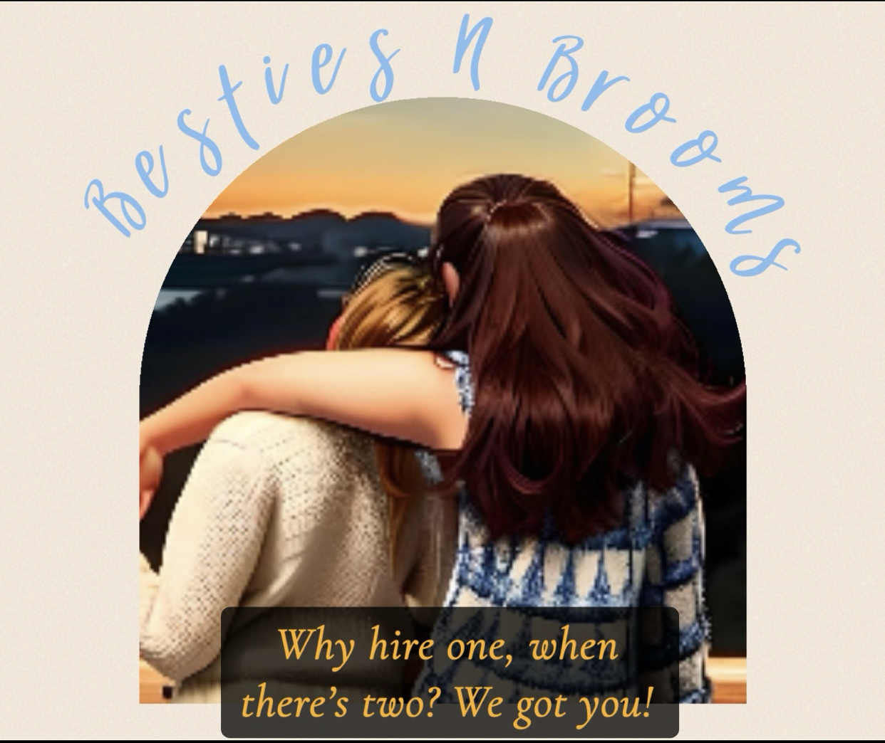 Logo for Besties n Brooms