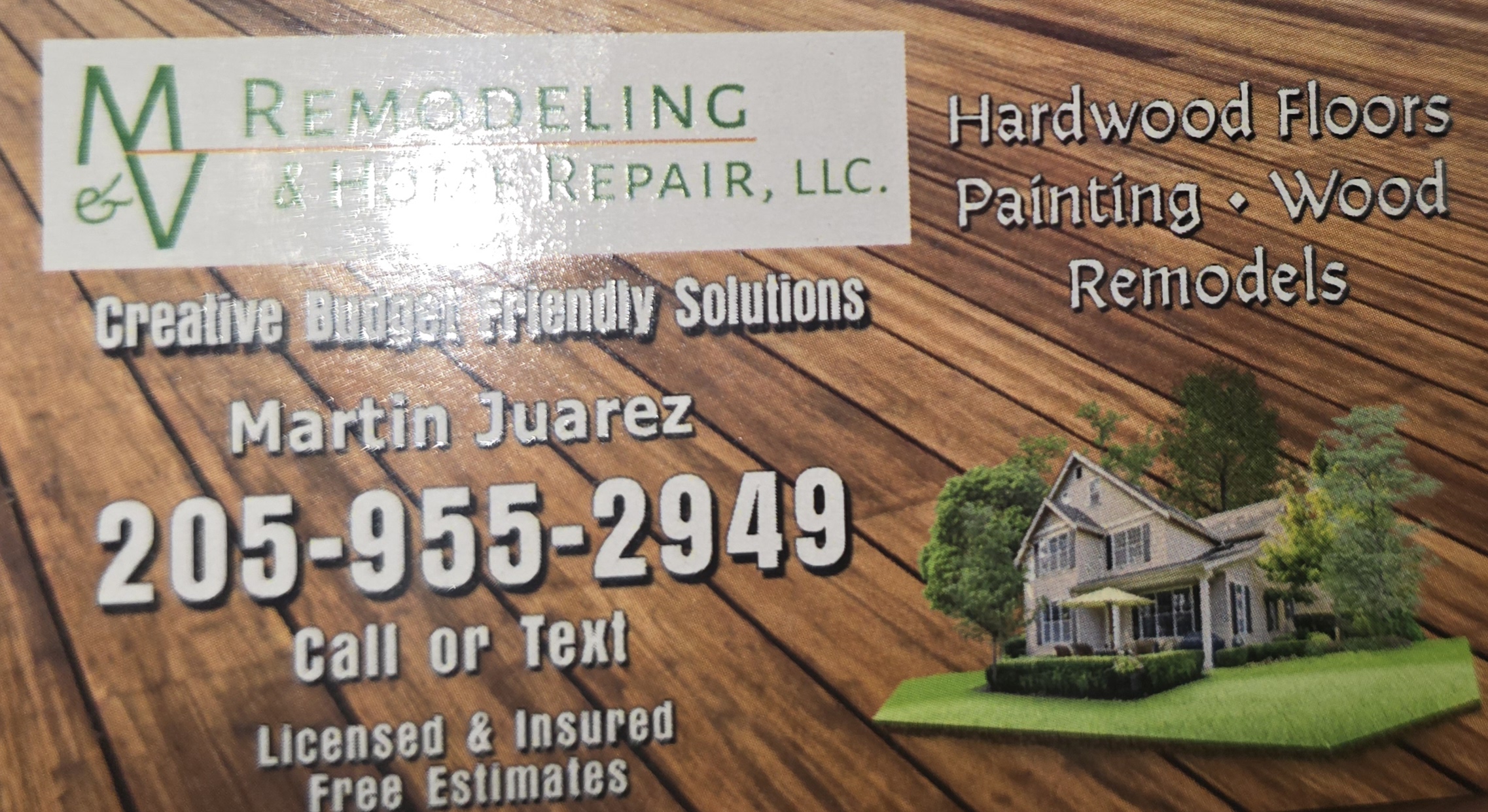 M and V remodeling home repair llc logo