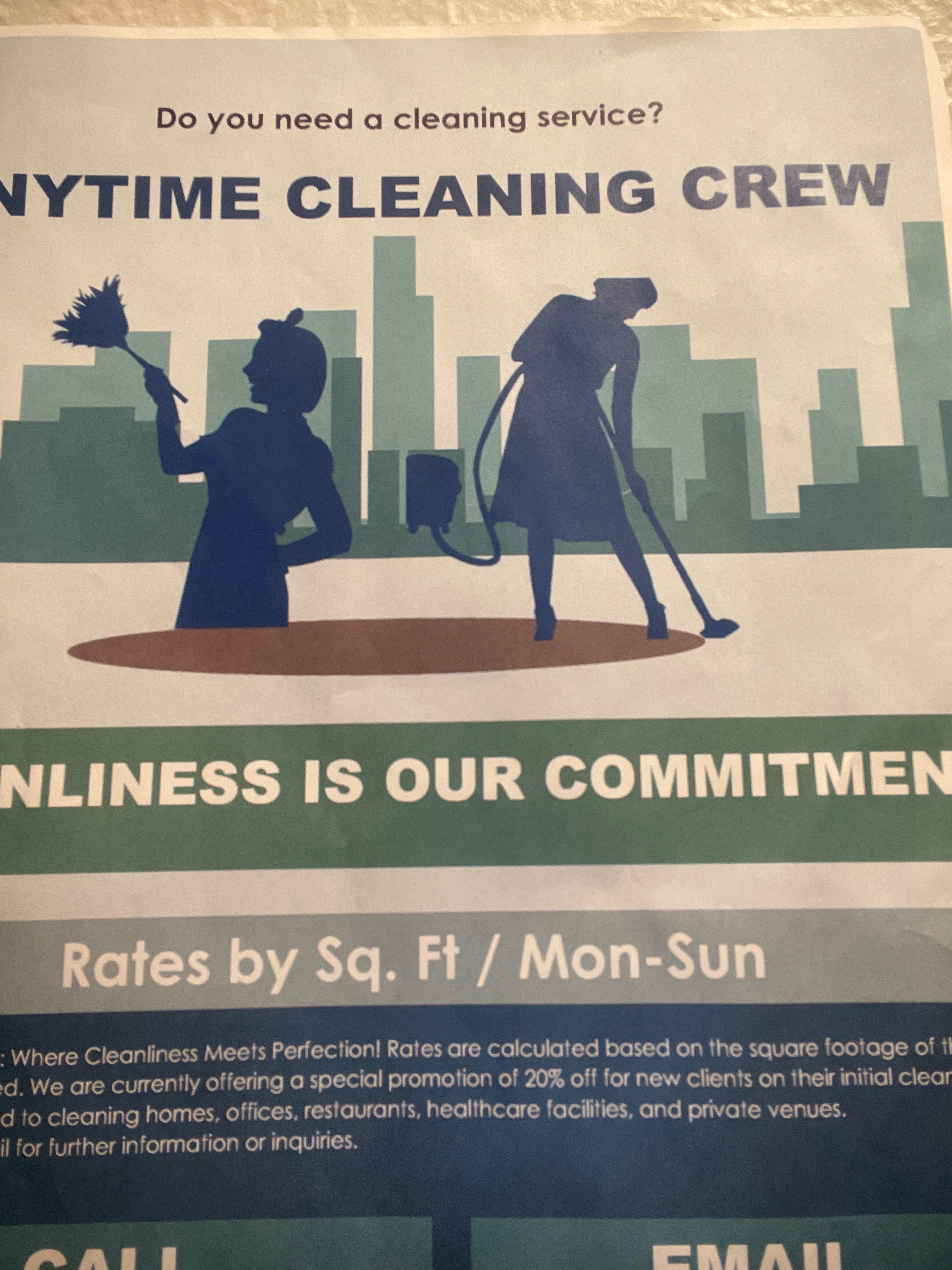 Logo for Anytime Cleaning Crew