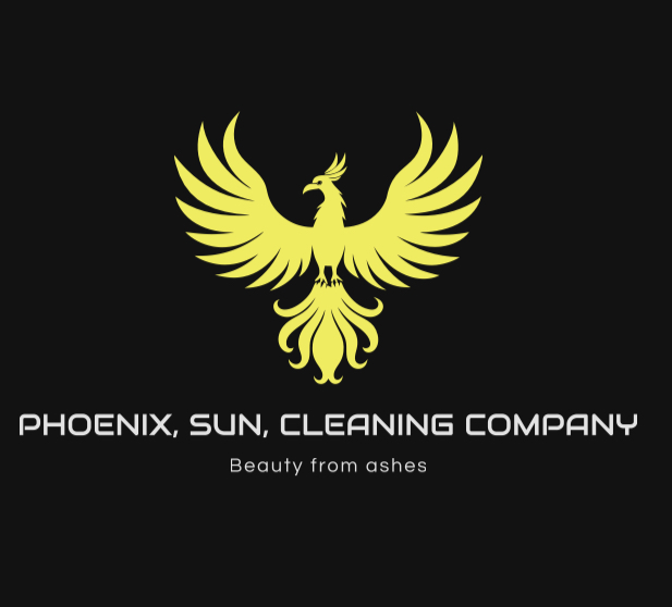 Phoenix on cleaning company logo