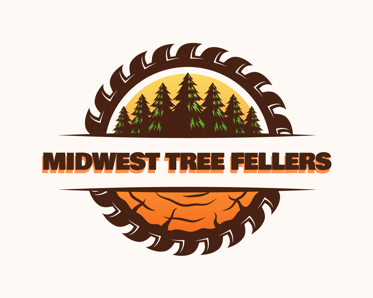 Midwest tree fellers logo