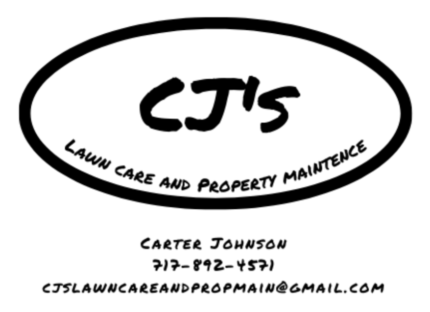 CJ’s lawn care logo